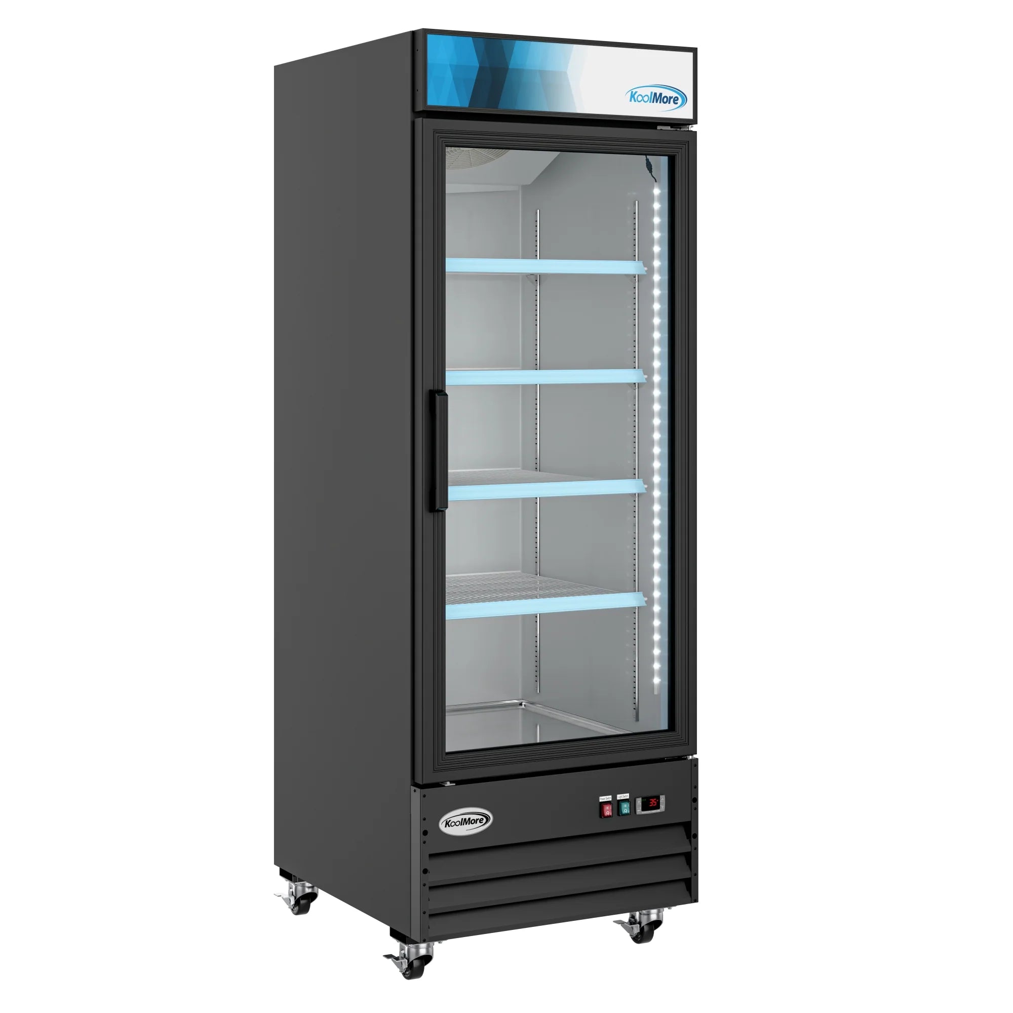 One-Door Merchandiser Refrigerator 28 in, 23 Cu Ft.