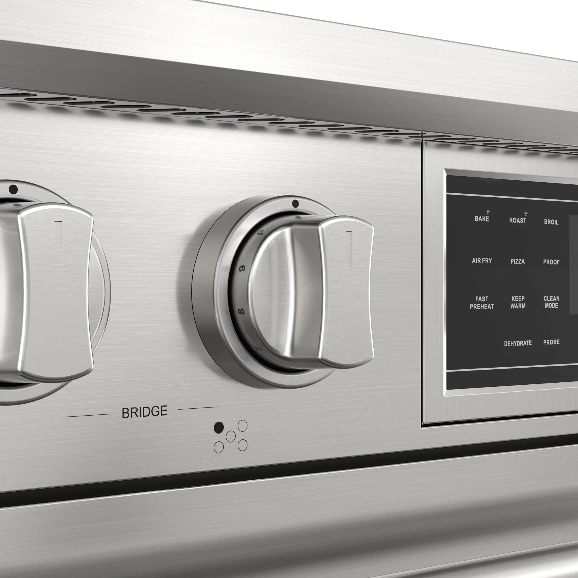 KoolMore Reserve 36 in. Electric Induction Range Oven with Ceramic Glass Cooktop, True Convection, 240V, 6.0 Cu. Ft., Air Fry, Sync Burners, CSA Certified in Stainless Steel