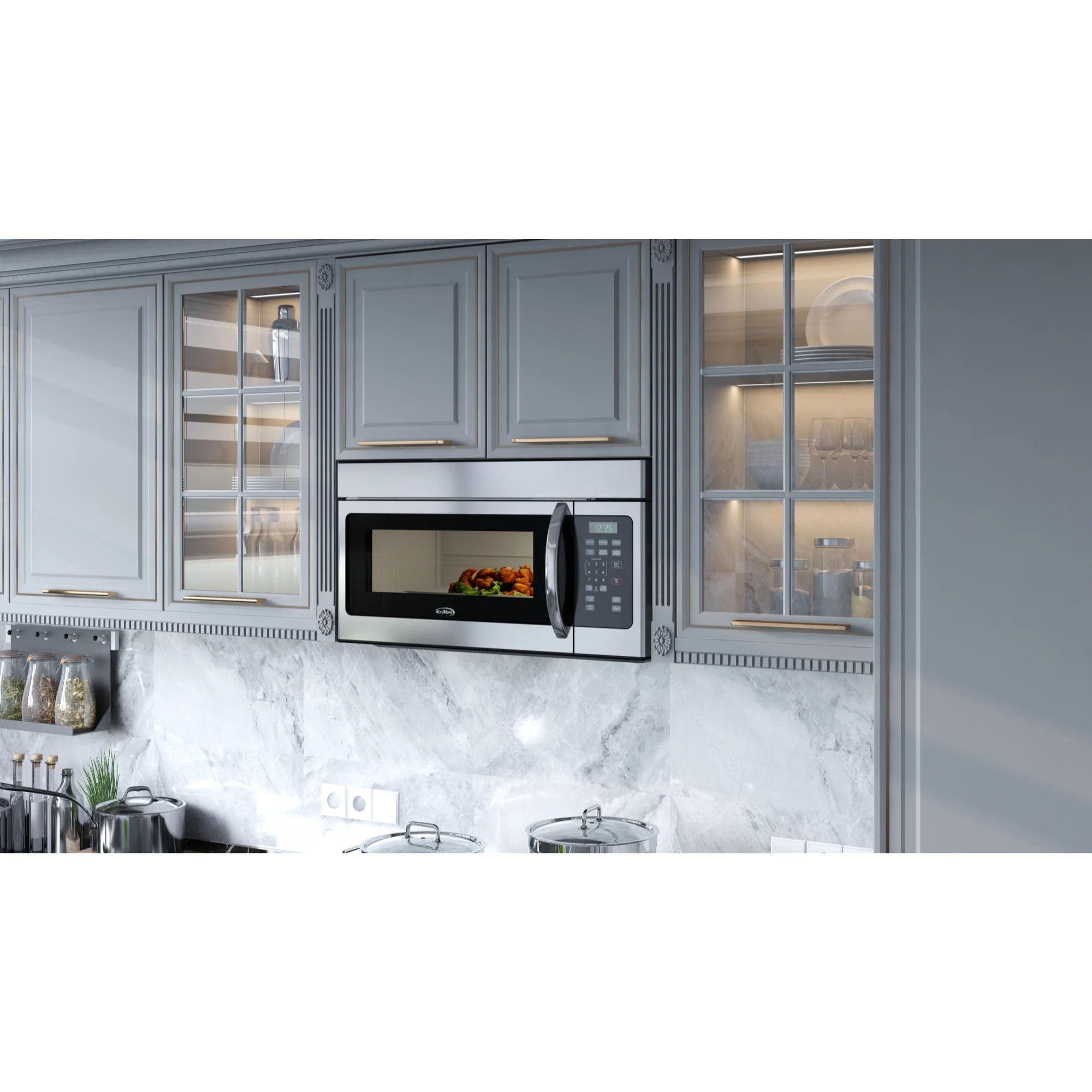 Over the Range Stainless Steel Microwave, 1.6 cu. ft.