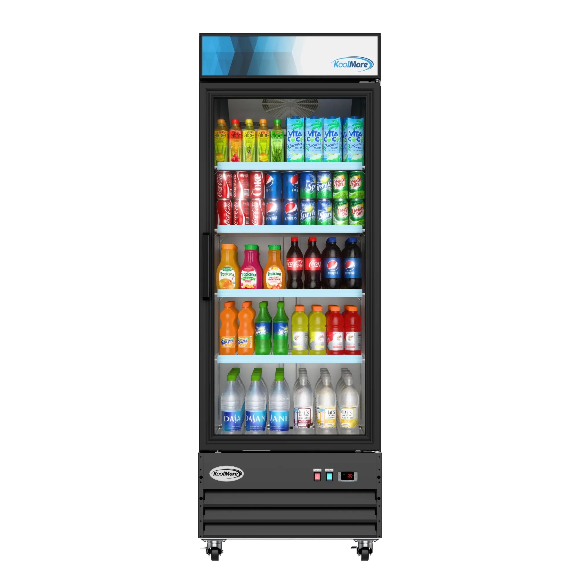One-Door Merchandiser Refrigerator 28 in, 23 Cu Ft.
