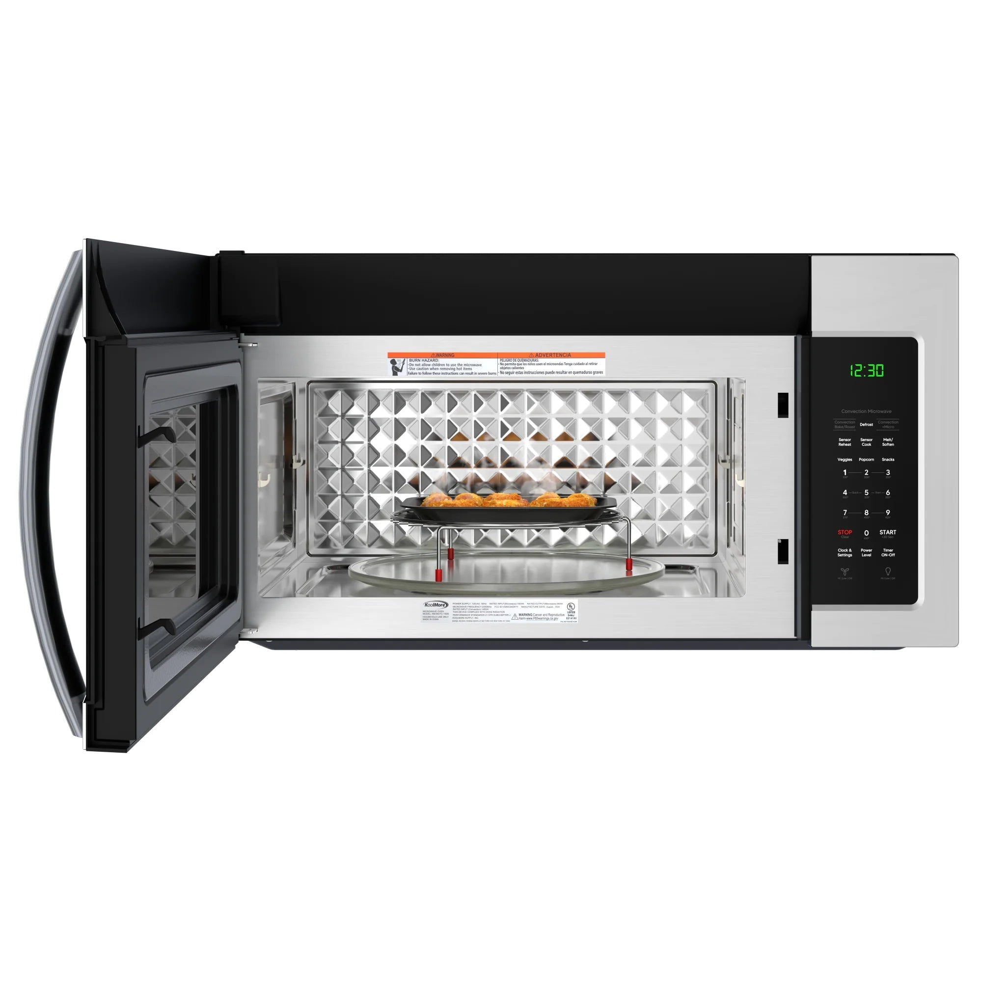 Over-the-Range Convection Microwave Oven in Black, 30 in. 1.5 cu.ft