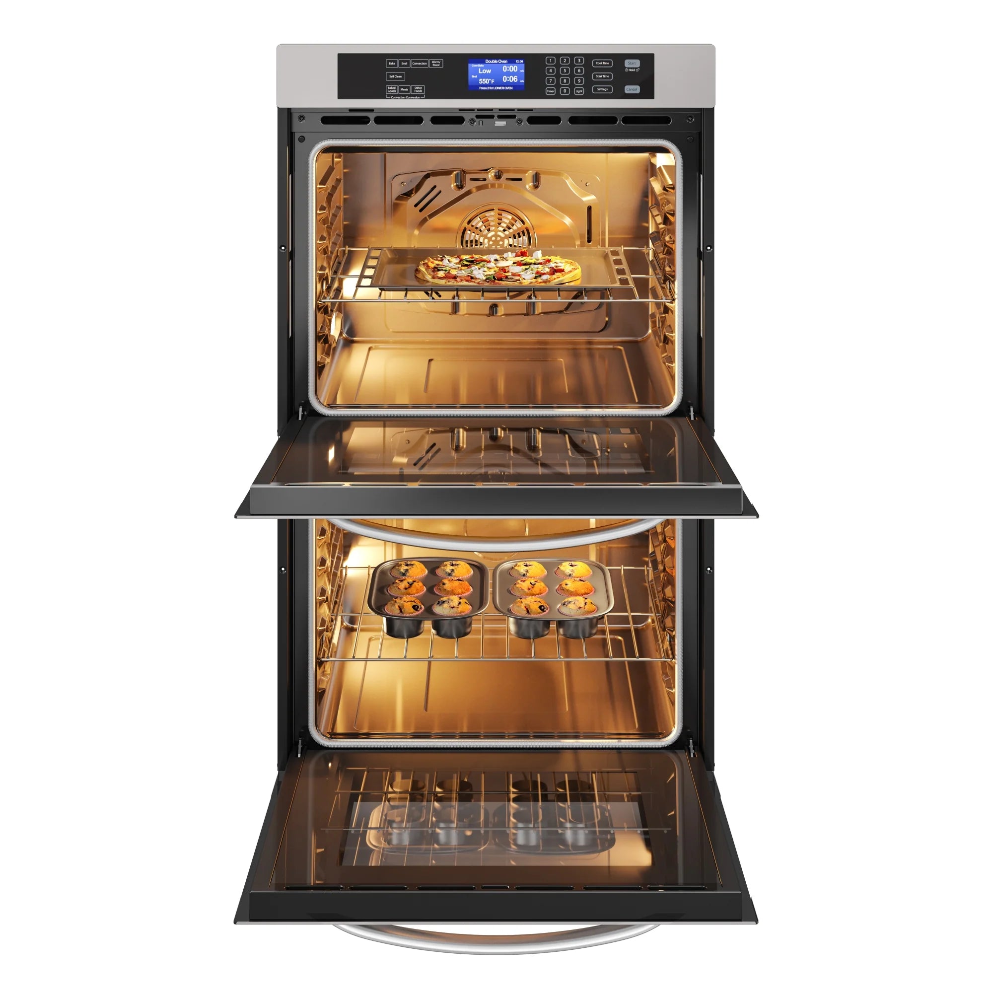 Stainless-Steel Premium Convection Double-Unit Wall Oven, 5 cu. ft.