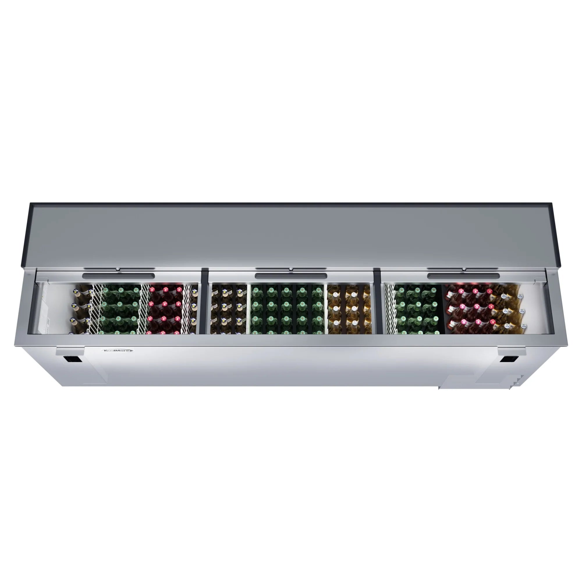Commercial Bottle Cooler with Built-In Opener, ETL Listed, 30 cu. ft. 95 In.