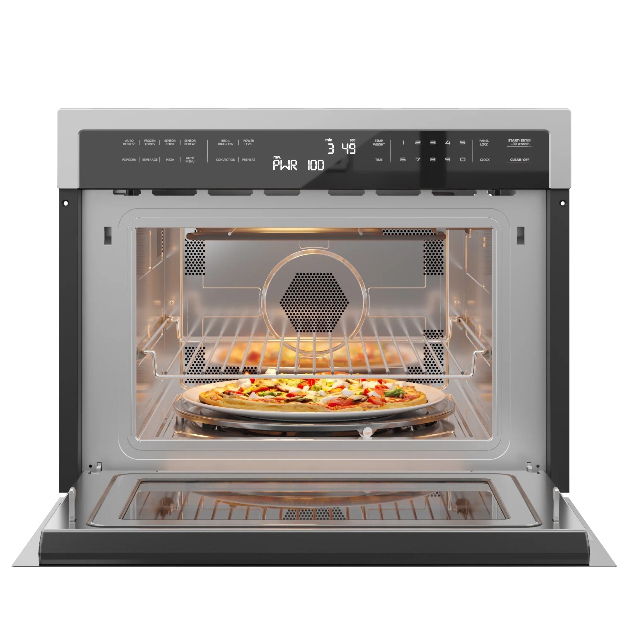 Stainless Steel Convection Oven with Microwave, 24 In.