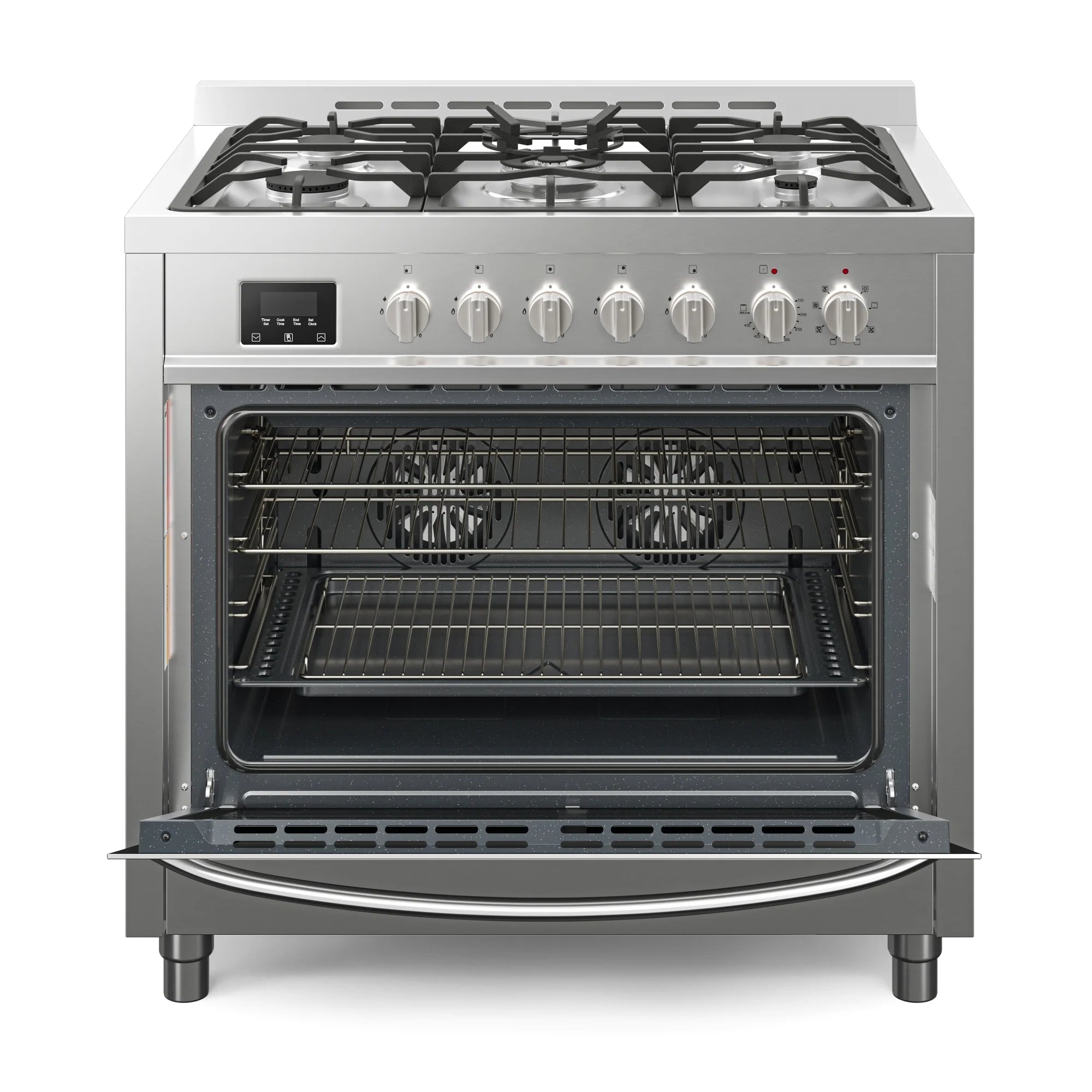 Professional Dual Fuel Range in Stainless Steel with Legs, 4.3 cu. ft. 36 In.