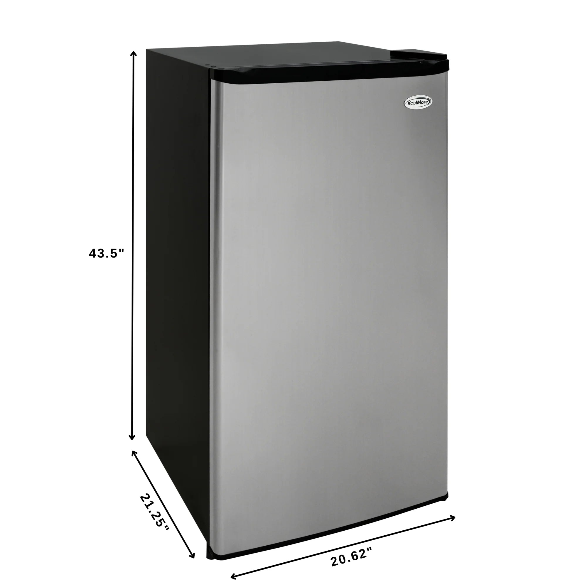 Convertible Refrigerator/Freezer 4.2 cu. ft. in Silver, 21 In.
