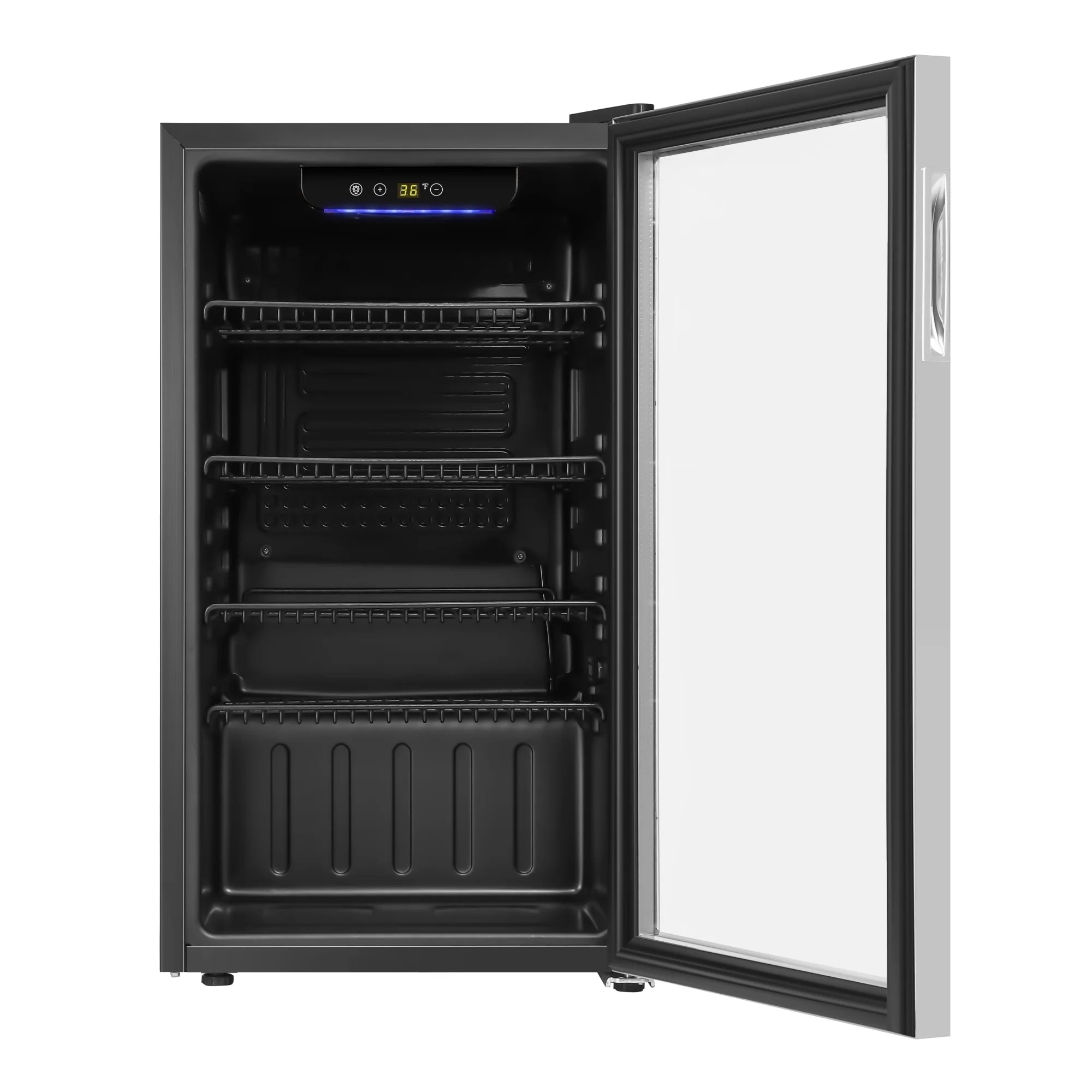 Beverage Refrigerator Merchandiser with Stainless Steel Trim and Touch Panel, 18 in. 3.2 Cu. Ft.