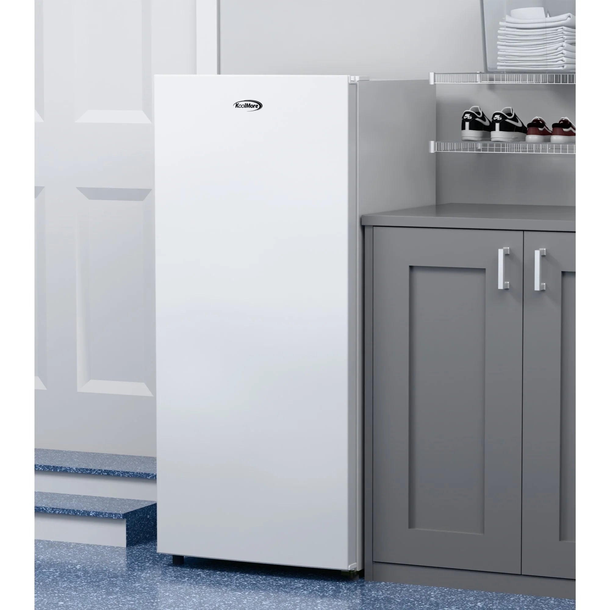 Convertible Garage Ready Upright Freezer/Refrigerator in White, 7 cu. ft.