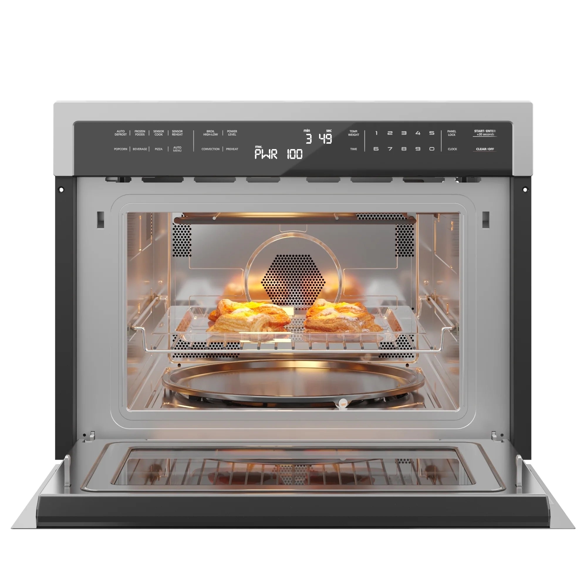 Stainless Steel Convection Oven with Microwave, 24 In.