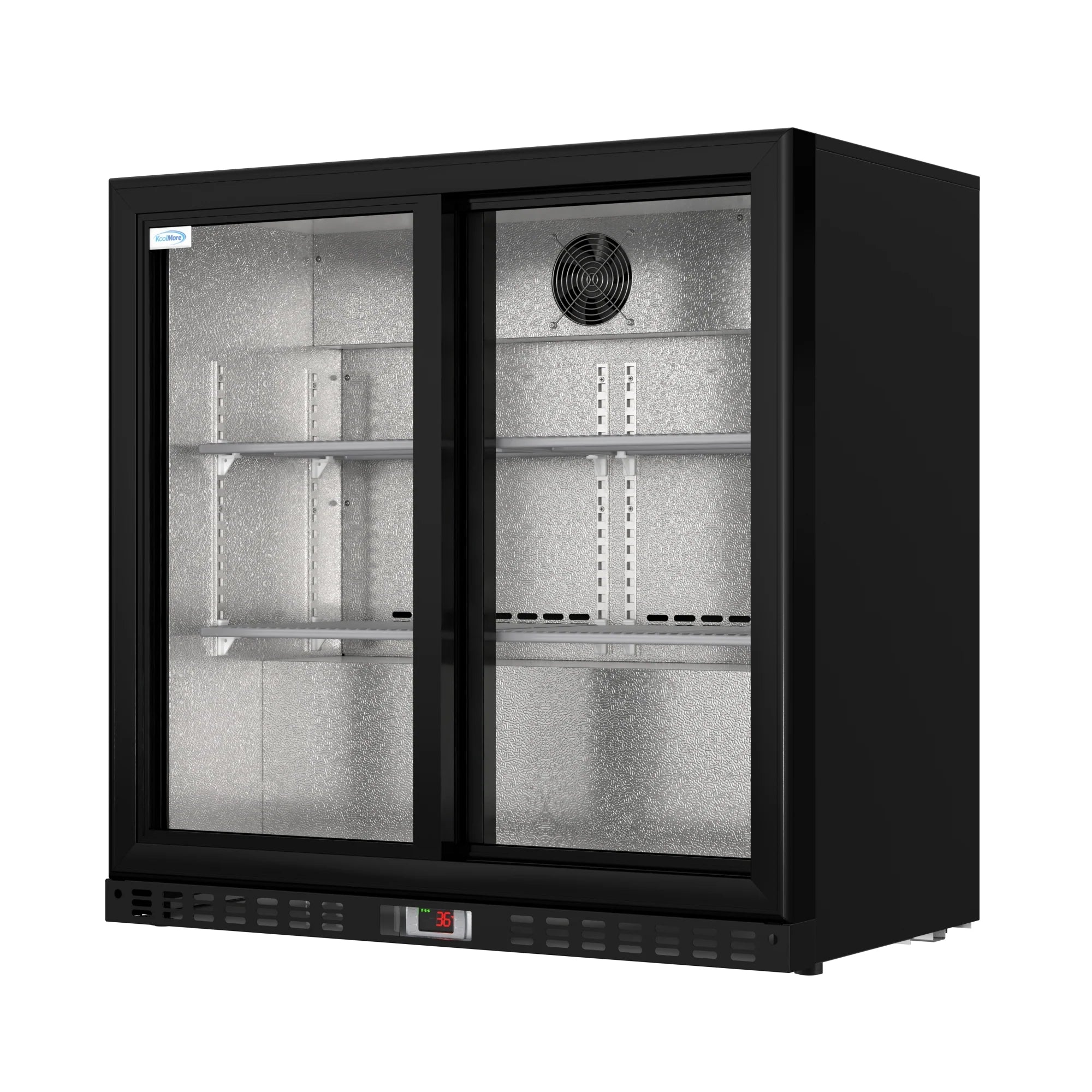 Two-Door Back Bar Refrigerator - 7.4 Cu Ft. 35 In.