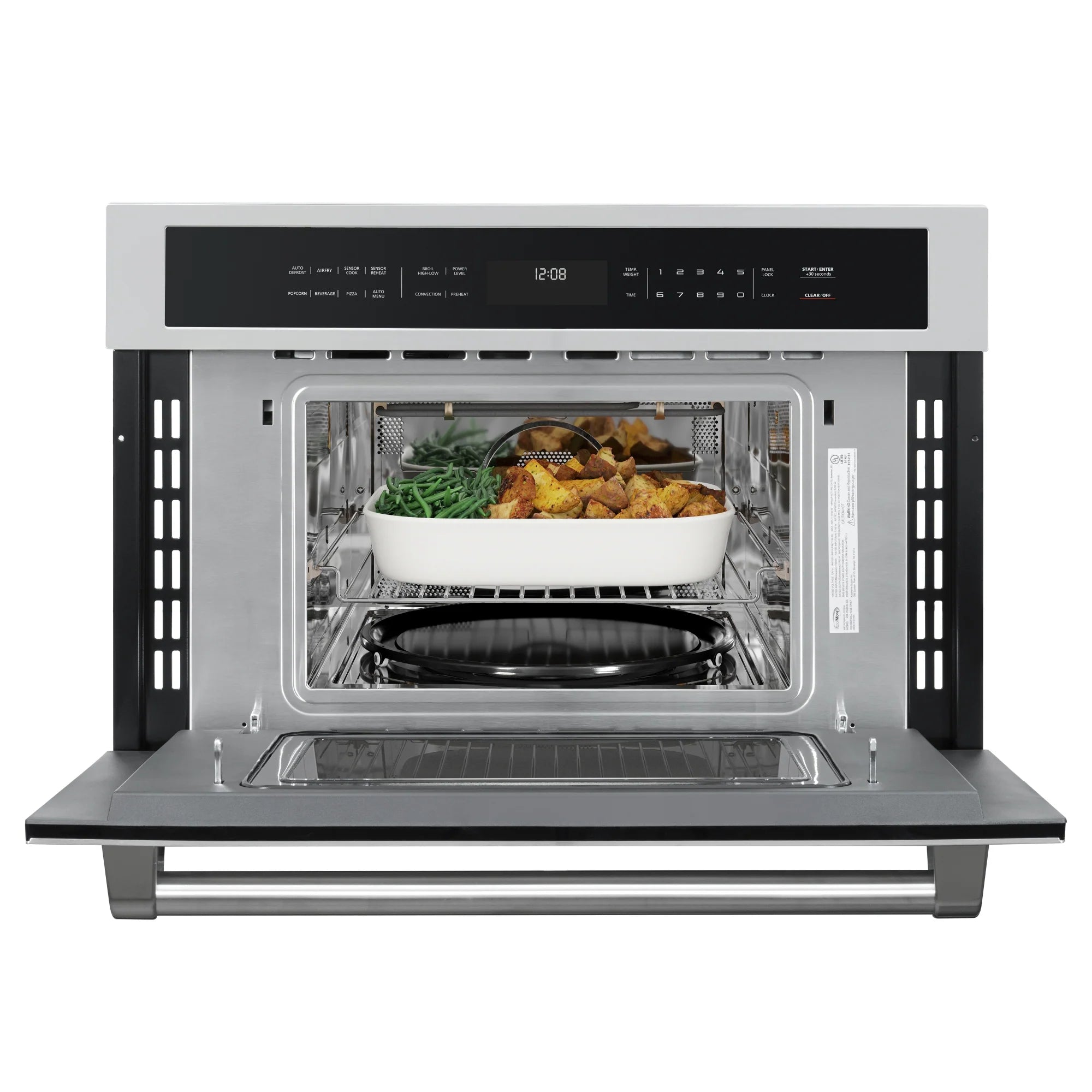Built-In Microwave with Convection Oven and Air Fryer, 1.6 cu. ft. Capacity in Stainless-Steel, 30 In.