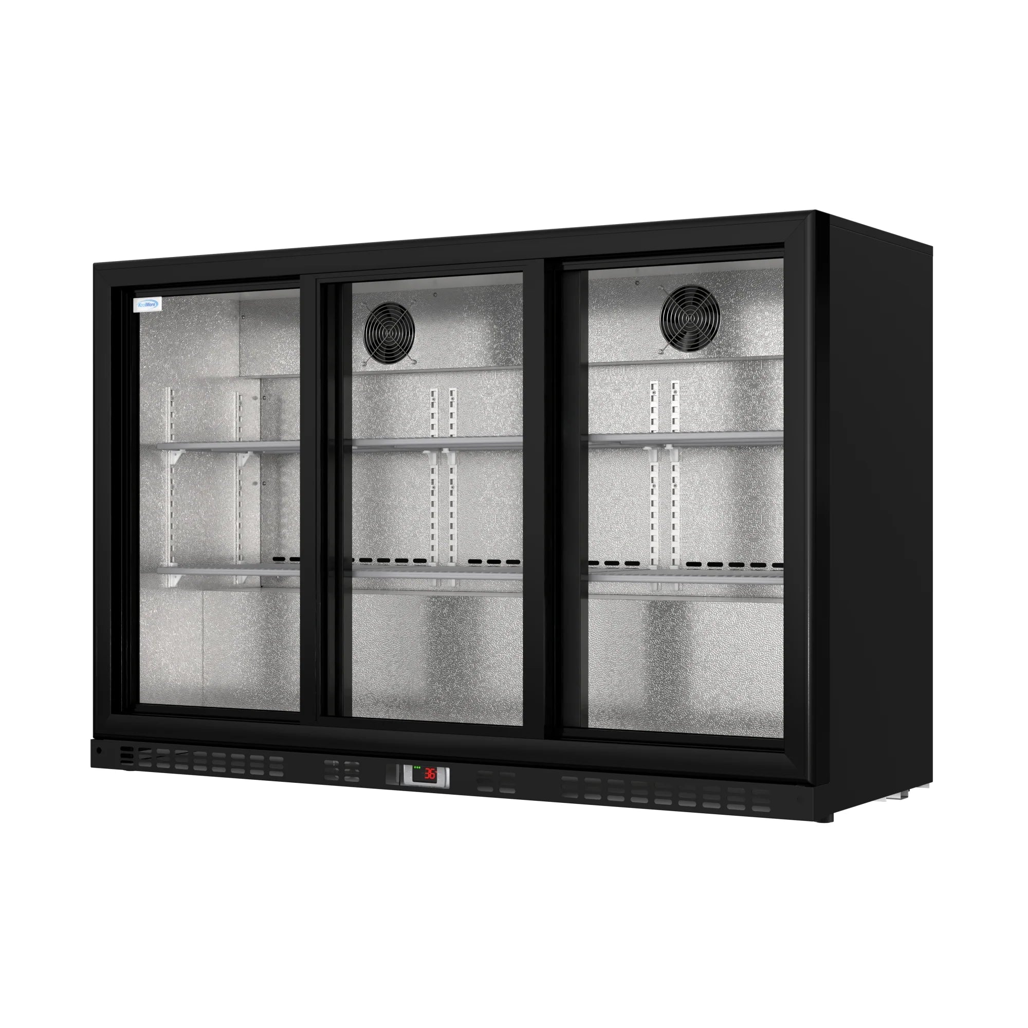 Three-Door Back Bar Refrigerator - 11.3 Cu Ft. 53 In.