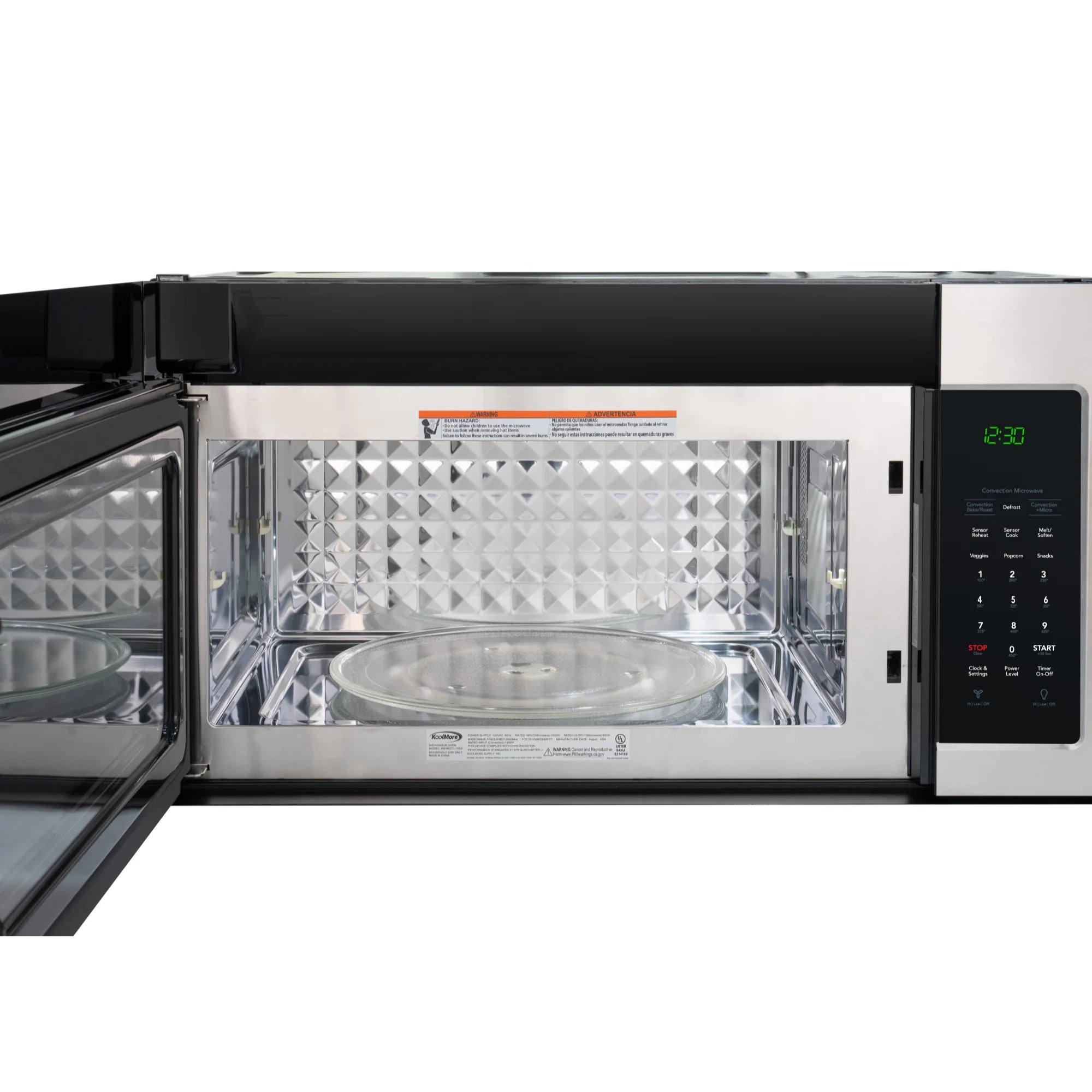 Over-the-Range Convection Microwave Oven in Black, 30 in. 1.5 cu.ft