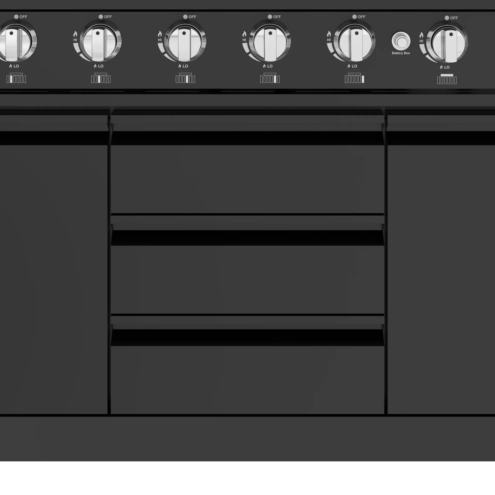 KoolMore Reserve Outdoor Kitchen Island with 6 Burner Grill, Sink, Storage Cabinet and Beverage Refrigerator in Black