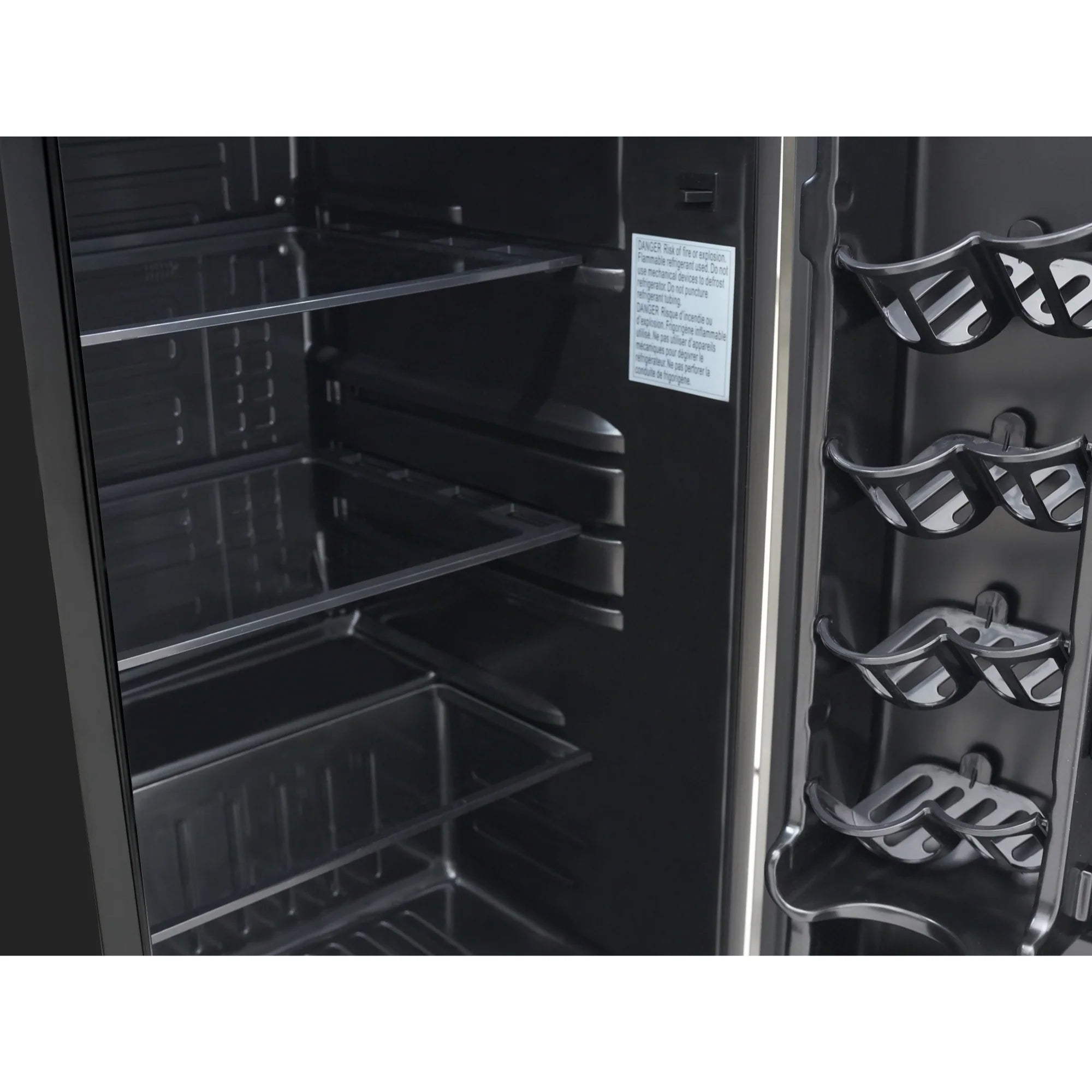 Outdoor Refrigerator with IPX 4 Rating and Glass Shelves 4.4 Cu. ft. in Stainless-Steel, 21 In.