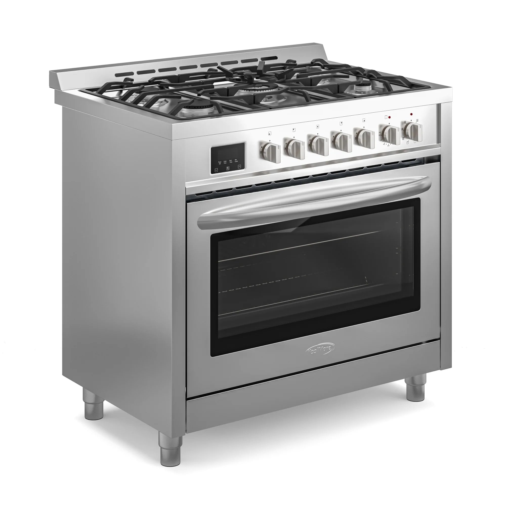 Professional Dual Fuel Range in Stainless Steel with Legs, 4.3 cu. ft. 36 In.