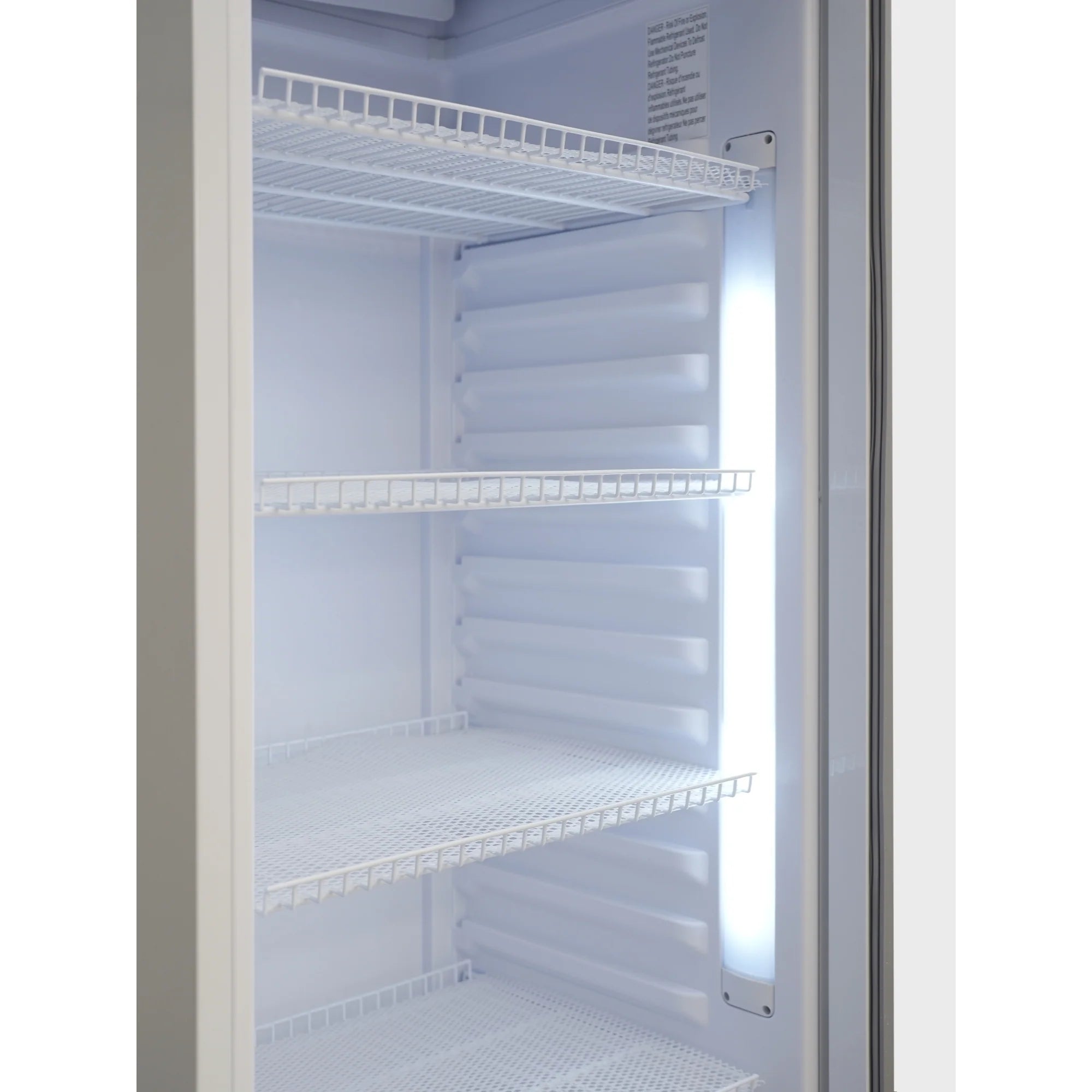One-Door Commercial Merchandiser Refrigerator in White 24 in, 12 cu. ft.