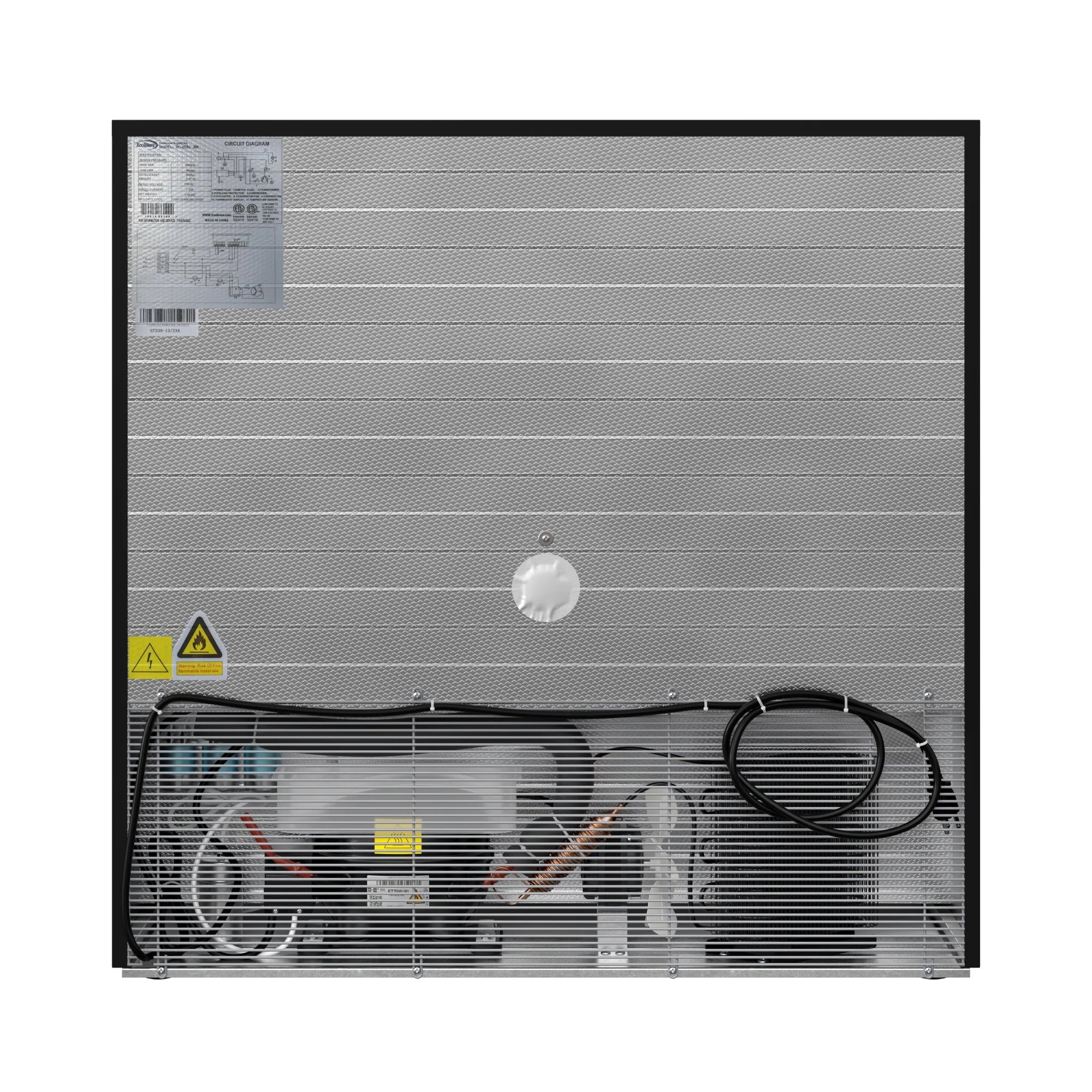 Two-Door Back Bar Refrigerator - 7.4 Cu Ft. 35 In.
