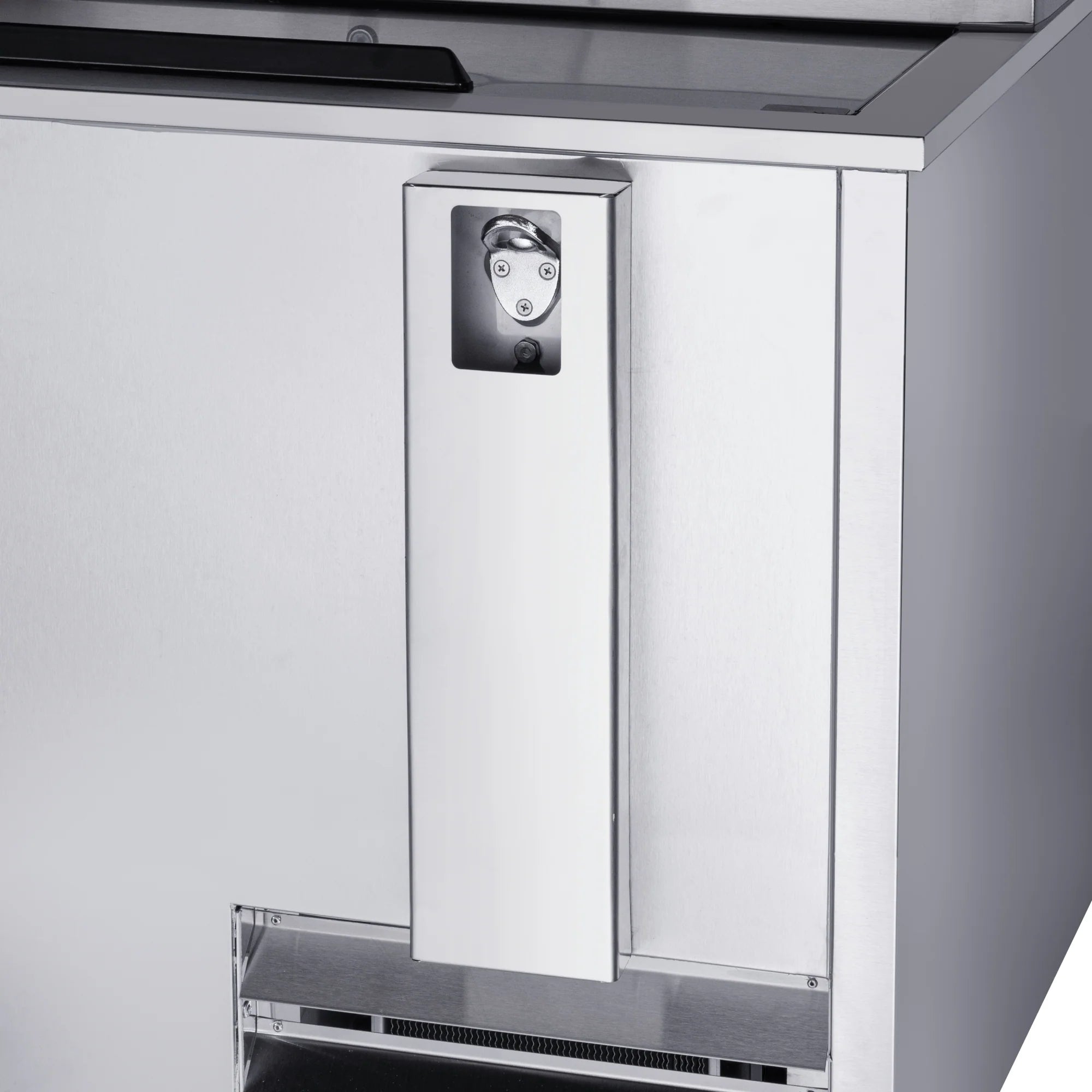 Commercial Bottle Cooler with Built-In Opener, ETL Listed, 30 cu. ft. 95 In.