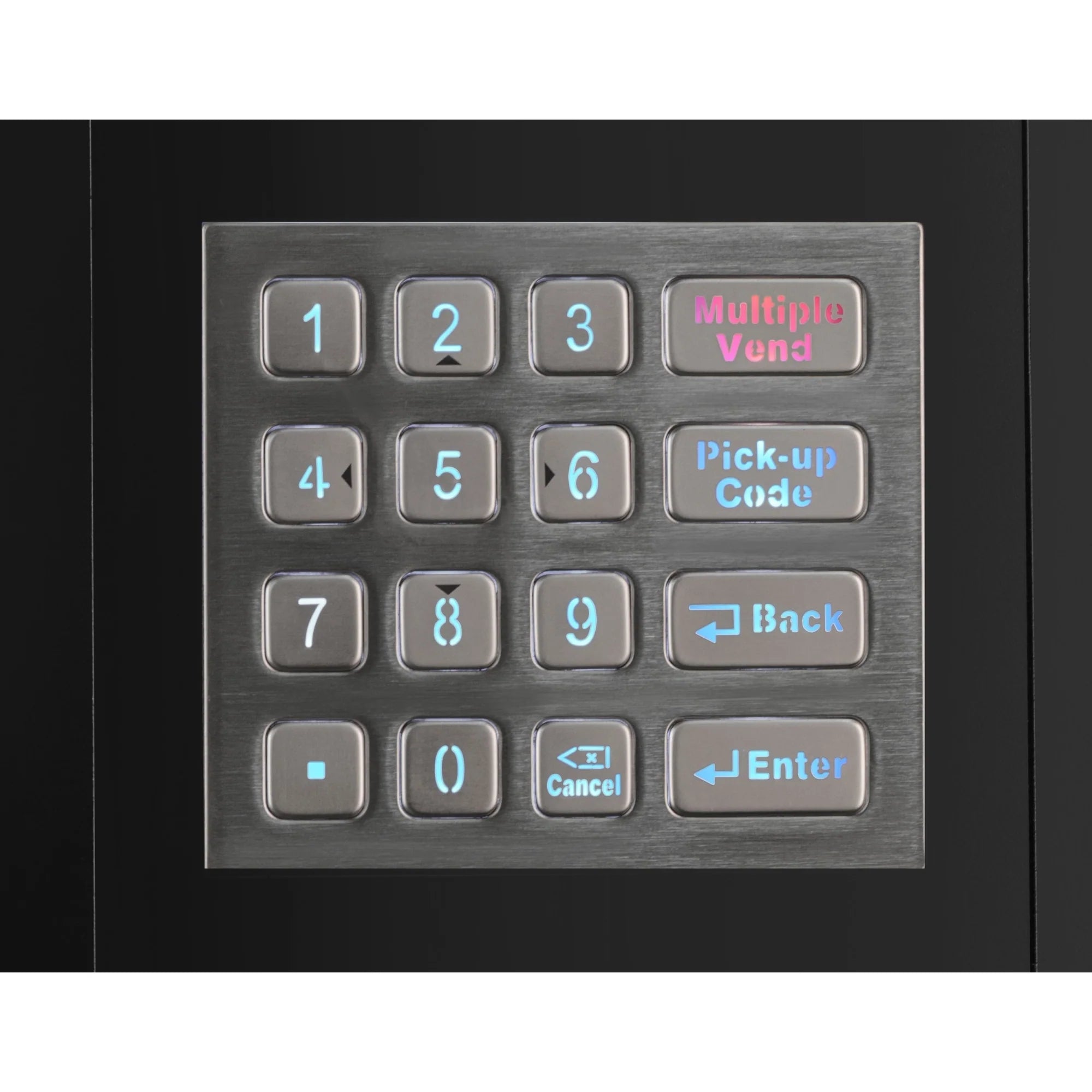 Refrigerated Snack and Drink Vending Machine with 36 Slots in Black
