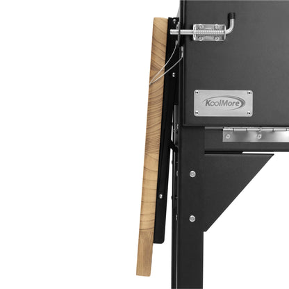 Argentine Santa Maria Charcoal and Wood Grill, Adjustable Outdoor BBQ, in Black, 92 In.