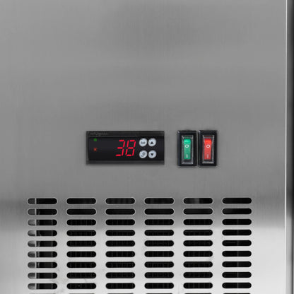 72" 3-Door Back Bar Cooler – 18 Cu. Ft LED Fridge