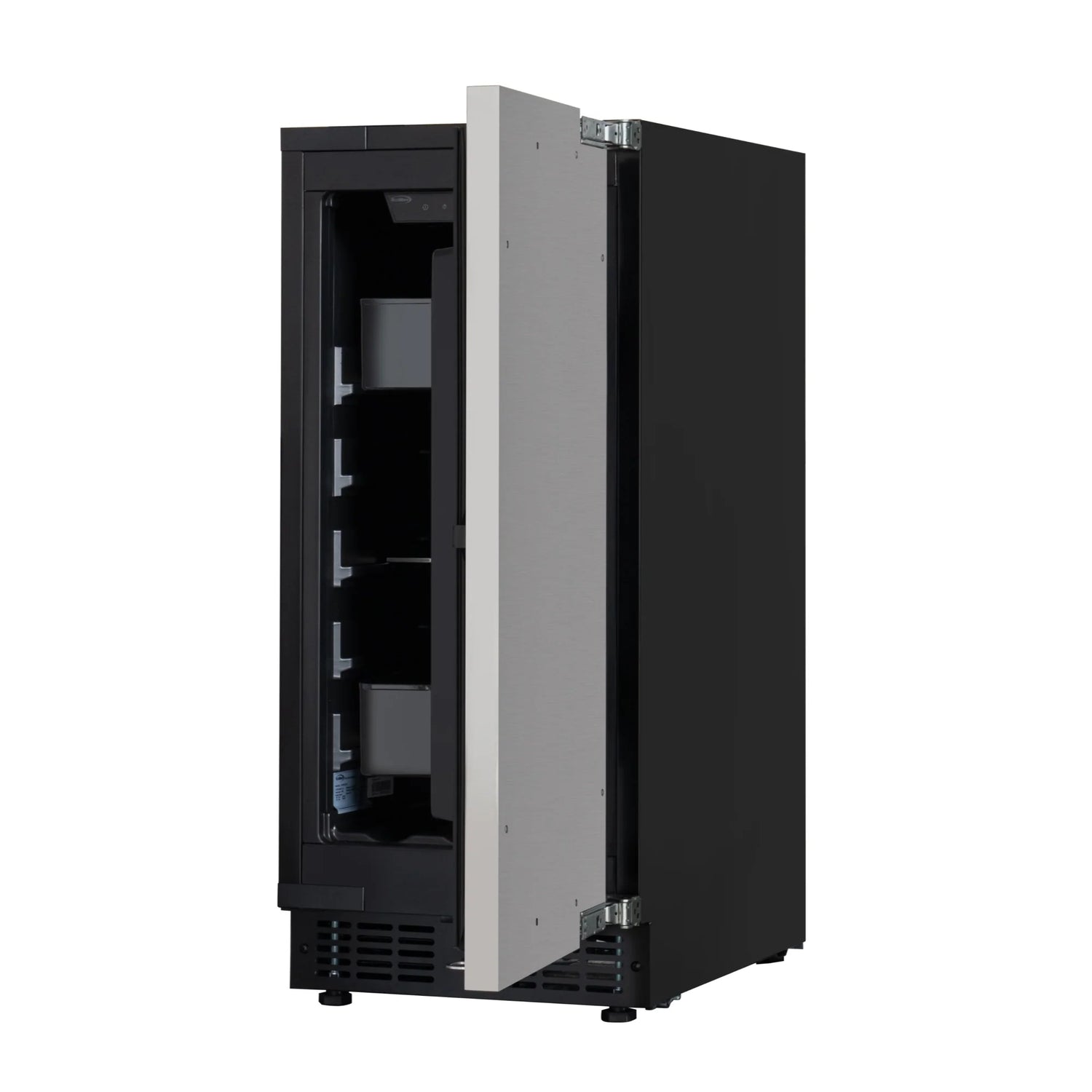 Built-In Panel Ready Undercounter Beverage Refrigerator, Compact with Digital Temperature Control, Glass Shelves, Security Lock, 15 In.