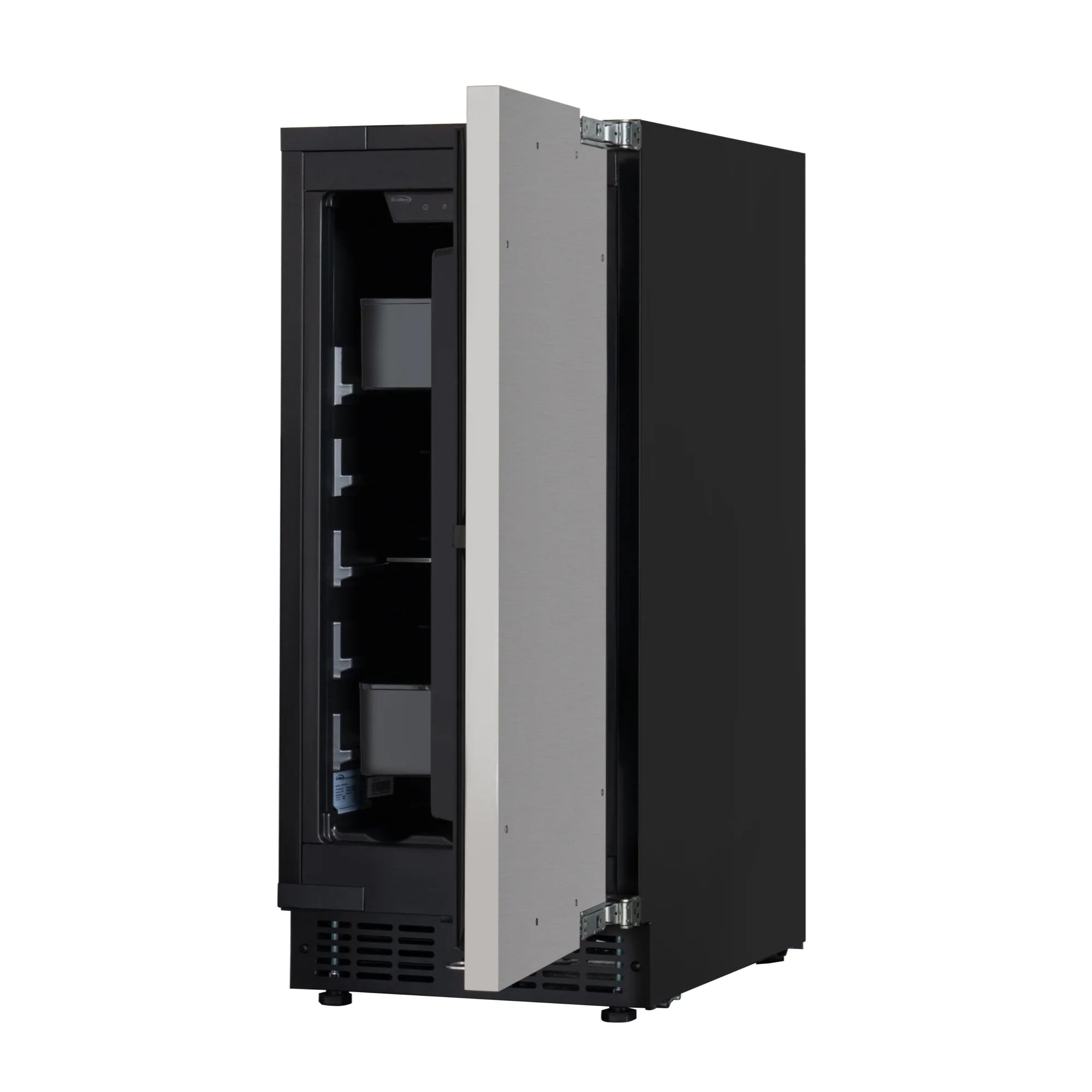 Built-In Panel Ready Undercounter Beverage Refrigerator, Compact with Digital Temperature Control, Glass Shelves, Security Lock, 15 In.