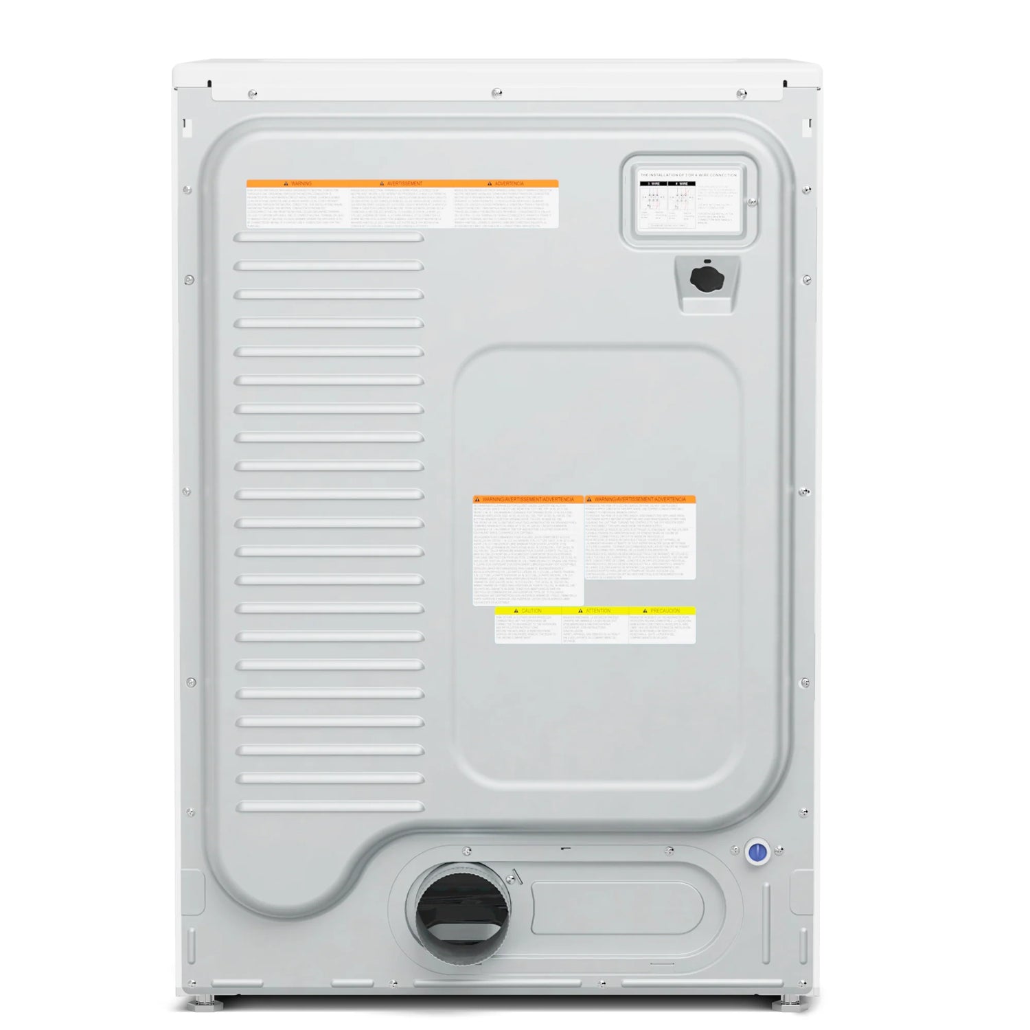 Large Capacity Stackable Vented Electric Front Load Dryer in White, 240V, 8 cu, ft.