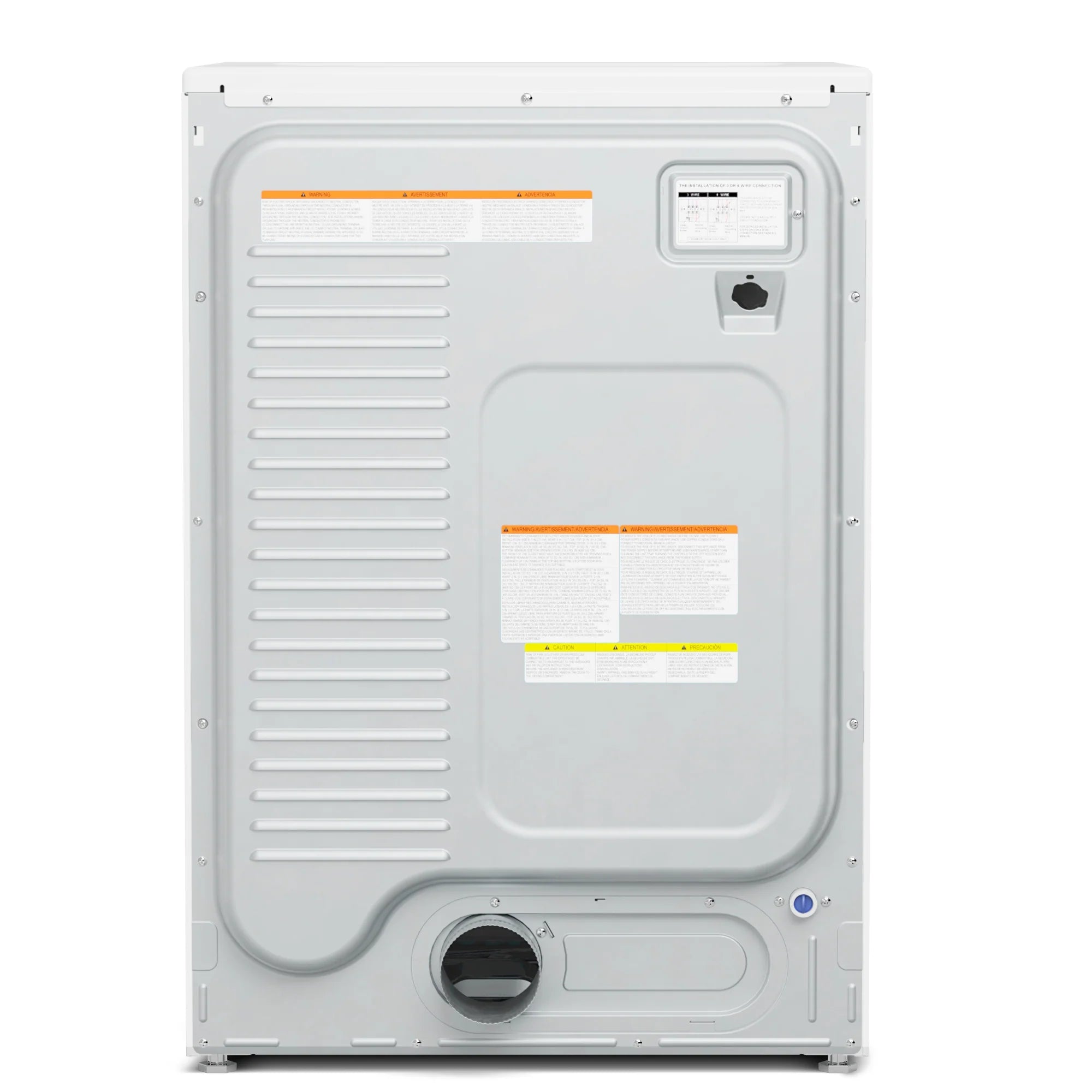Large Capacity Stackable Vented Electric Front Load Dryer in White, 240V, 8 cu, ft.