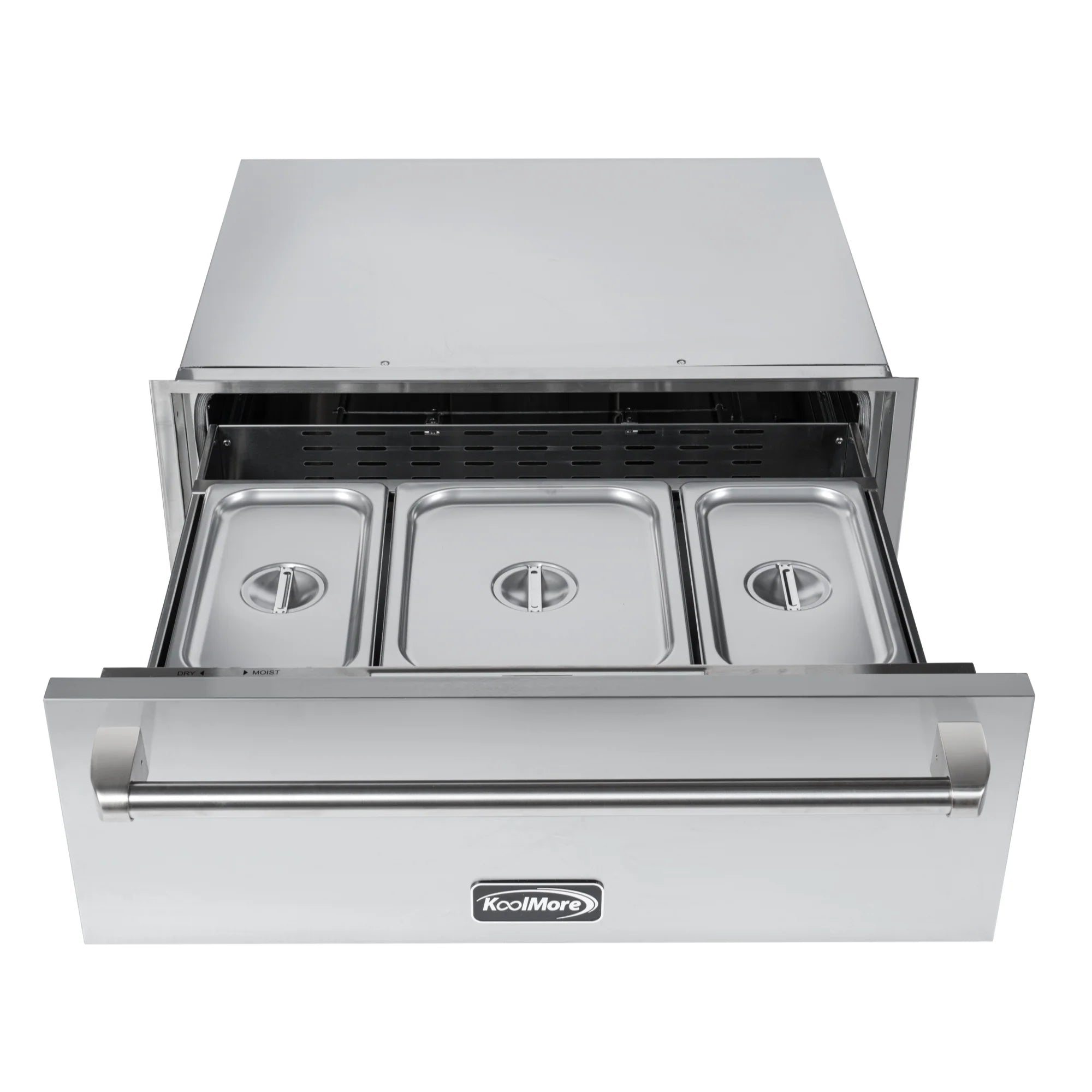 Warming Drawer with Three Compartments in Stainless-Steel, 30 In.