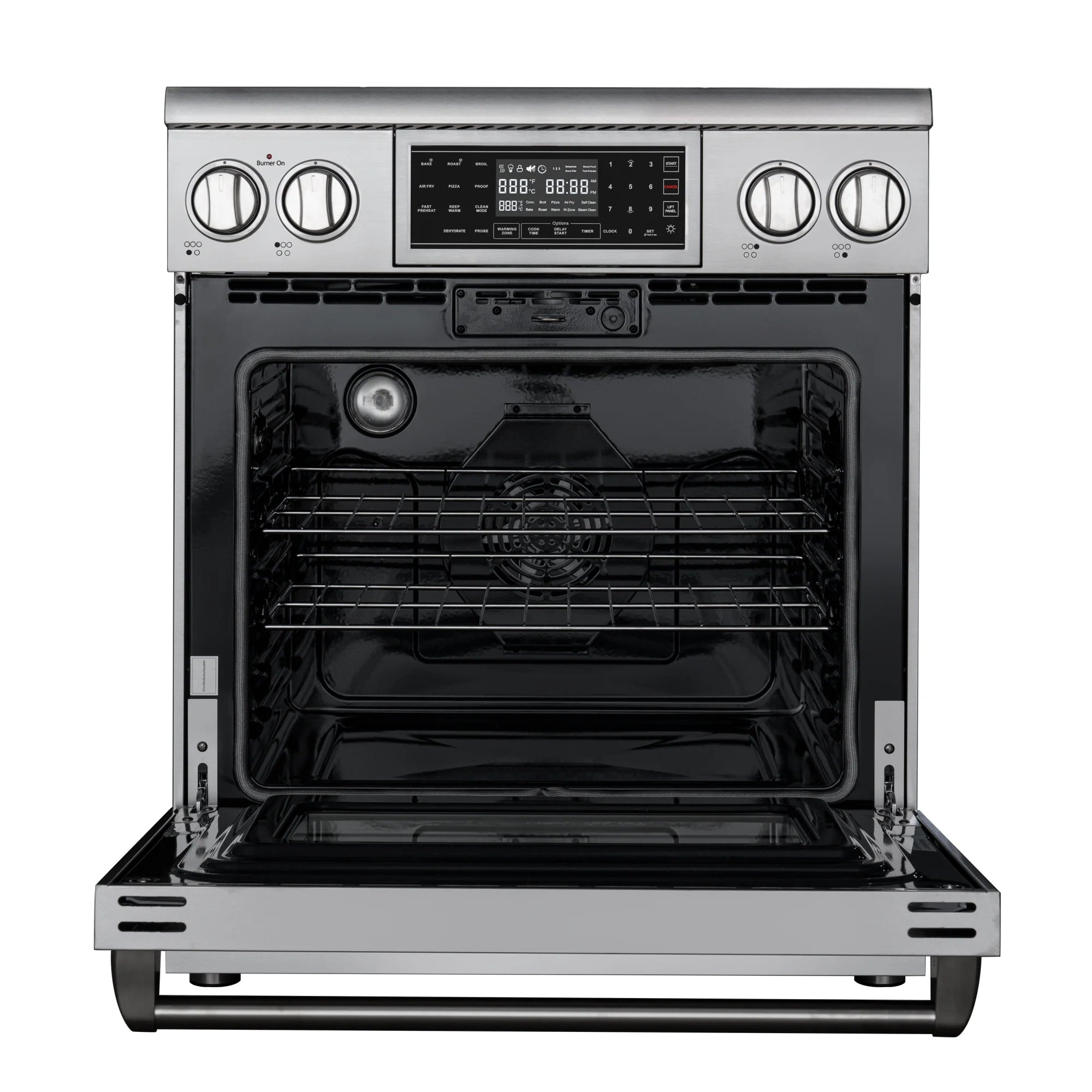Electric Professional Range with Tilt Panel and Digital controls, Self-Cleaning, 16300W of Power, 240V in Stainless-Steel, 30 In.