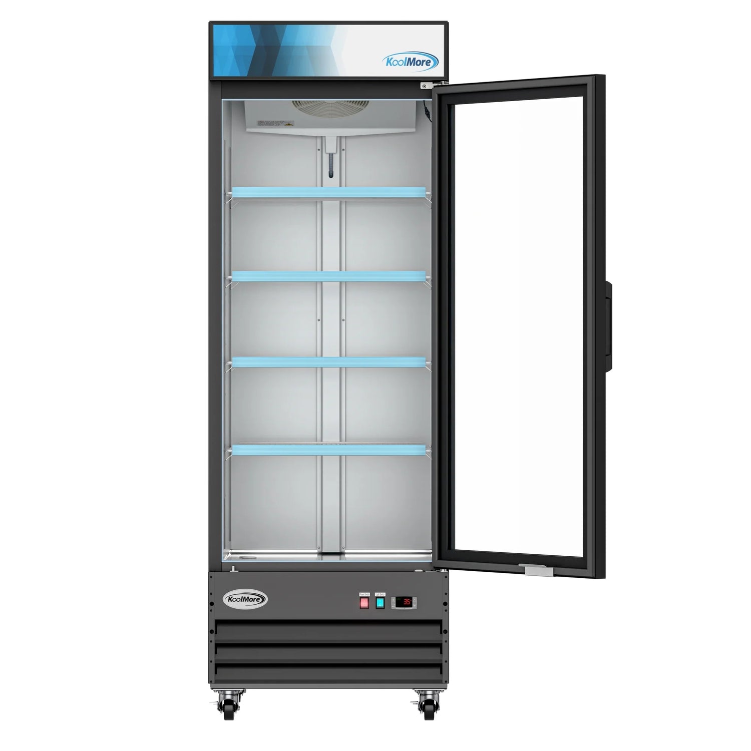 One-Door Merchandiser Refrigerator 28 in, 23 Cu Ft.