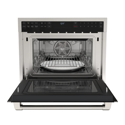 KoolMore Reserve 24 in. Built-In Microwave Convection Oven with Air Fry, 3-in-1 Combo, Sensor Cook, Soft-Close Door, 1.6 cu. ft. in Stainless Steel