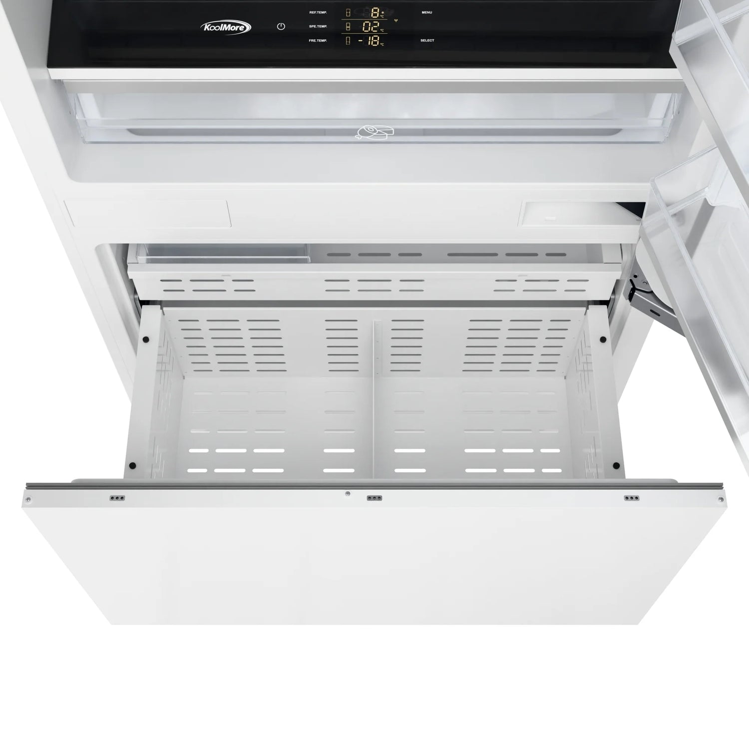 KoolMore Reserve 36 in. Panel Ready Refrigerator and Freezer with Ice maker and Water dispenser, Frost Free, 19.7 Cu. Ft.