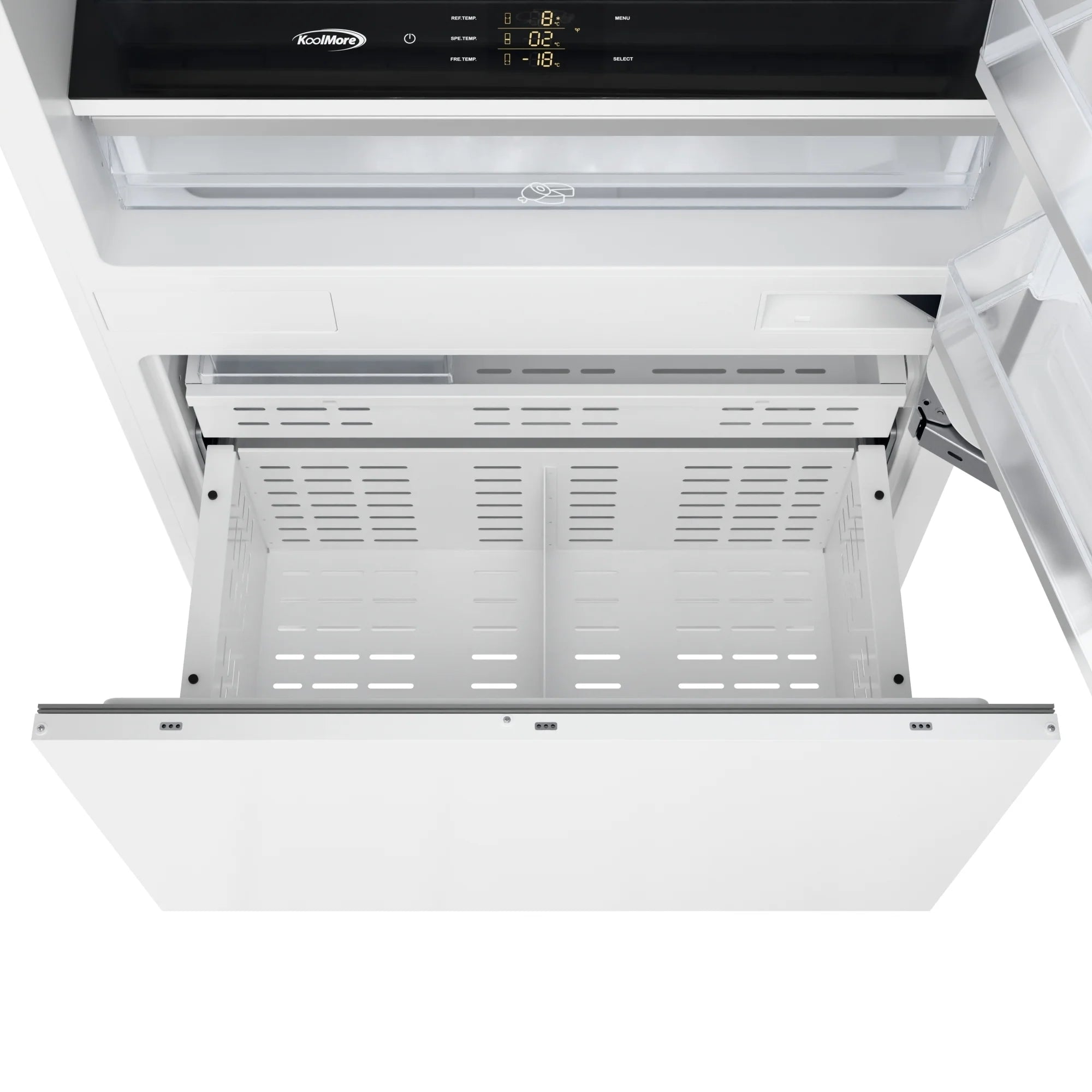 KoolMore Reserve 36 in. Panel Ready Refrigerator and Freezer with Ice maker and Water dispenser, Frost Free, 19.7 Cu. Ft.