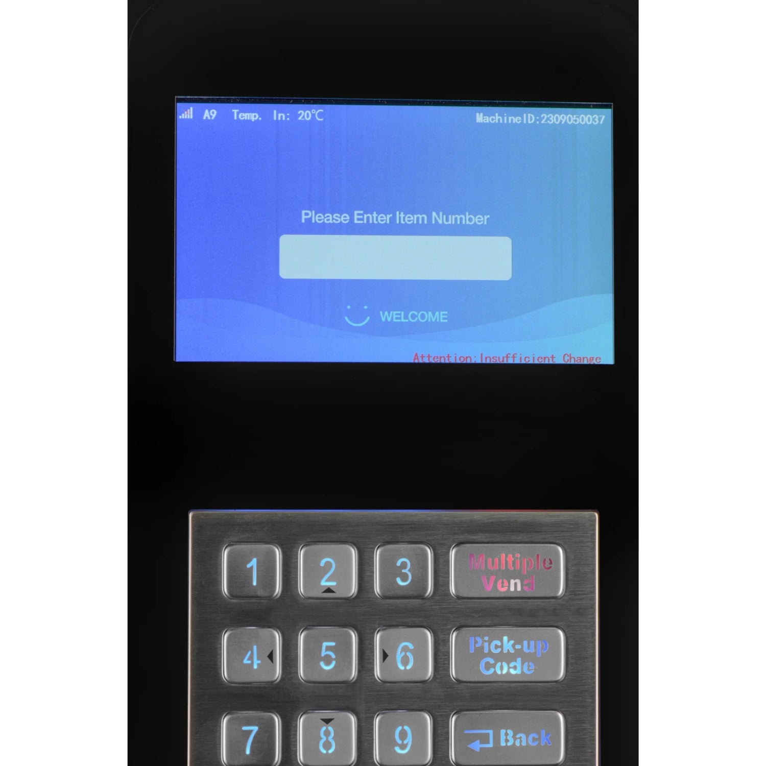 Refrigerated Snack and Drink Vending Machine with 36 Slots in Black