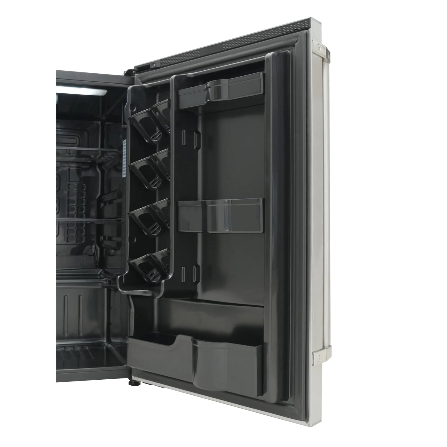 Outdoor Refrigerator with IPX 4 Rating and Glass Shelves 4.4 Cu. ft. in Stainless-Steel, 21 In.