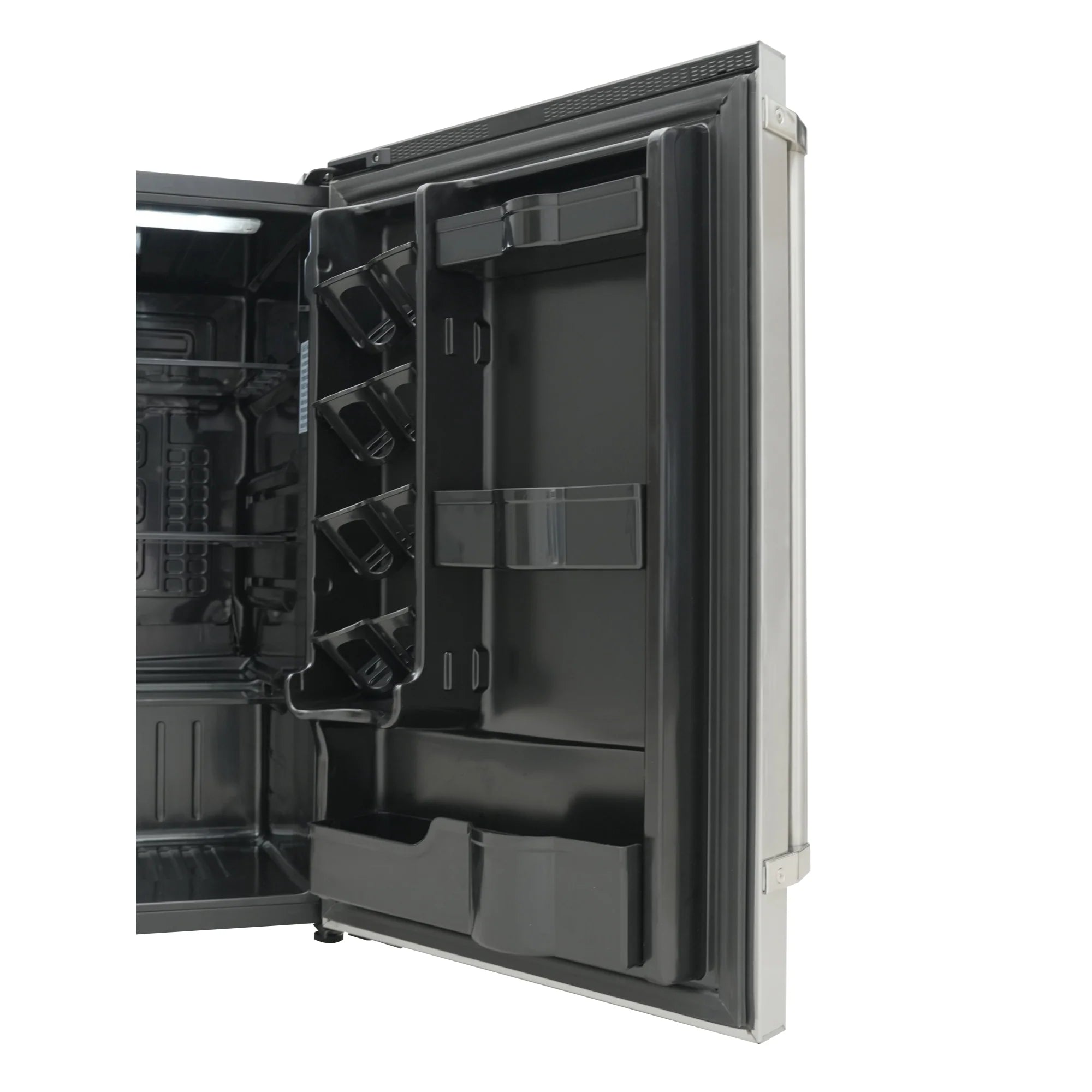 Outdoor Refrigerator with IPX 4 Rating and Glass Shelves 4.4 Cu. ft. in Stainless-Steel, 21 In.