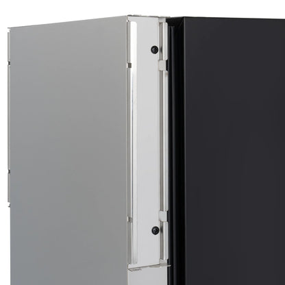 Panel Ready Built-in Double Refrigerator, Frost-Free Undercounter Fridge with Digital Temperature Control and Stainless-Steel Drawers, 15 In.