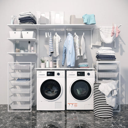 Large Capacity Stackable Ventless Front Load Dryer in White, 240V, 4.4 cu. ft.