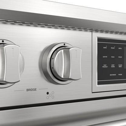 KoolMore Reserve 36 in. Electric Induction Range Oven with Ceramic Glass Cooktop, True Convection, 240V, 6.0 Cu. Ft., Air Fry, Sync Burners, CSA Certified in Stainless Steel