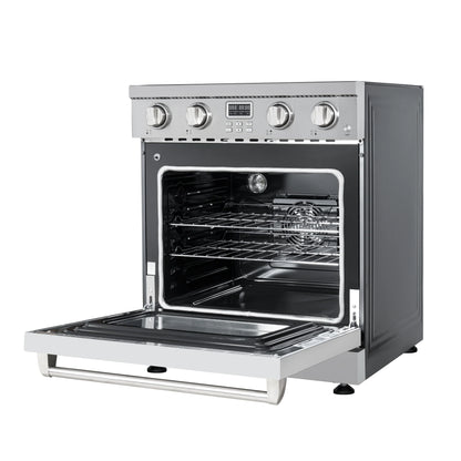 Professional Electric Range with 14900W of Power, 240V in Stainless-Steel, 30 In.