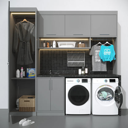 Large Capacity Stackable Vented Electric Front Load Dryer in White, 240V, 8 cu, ft.