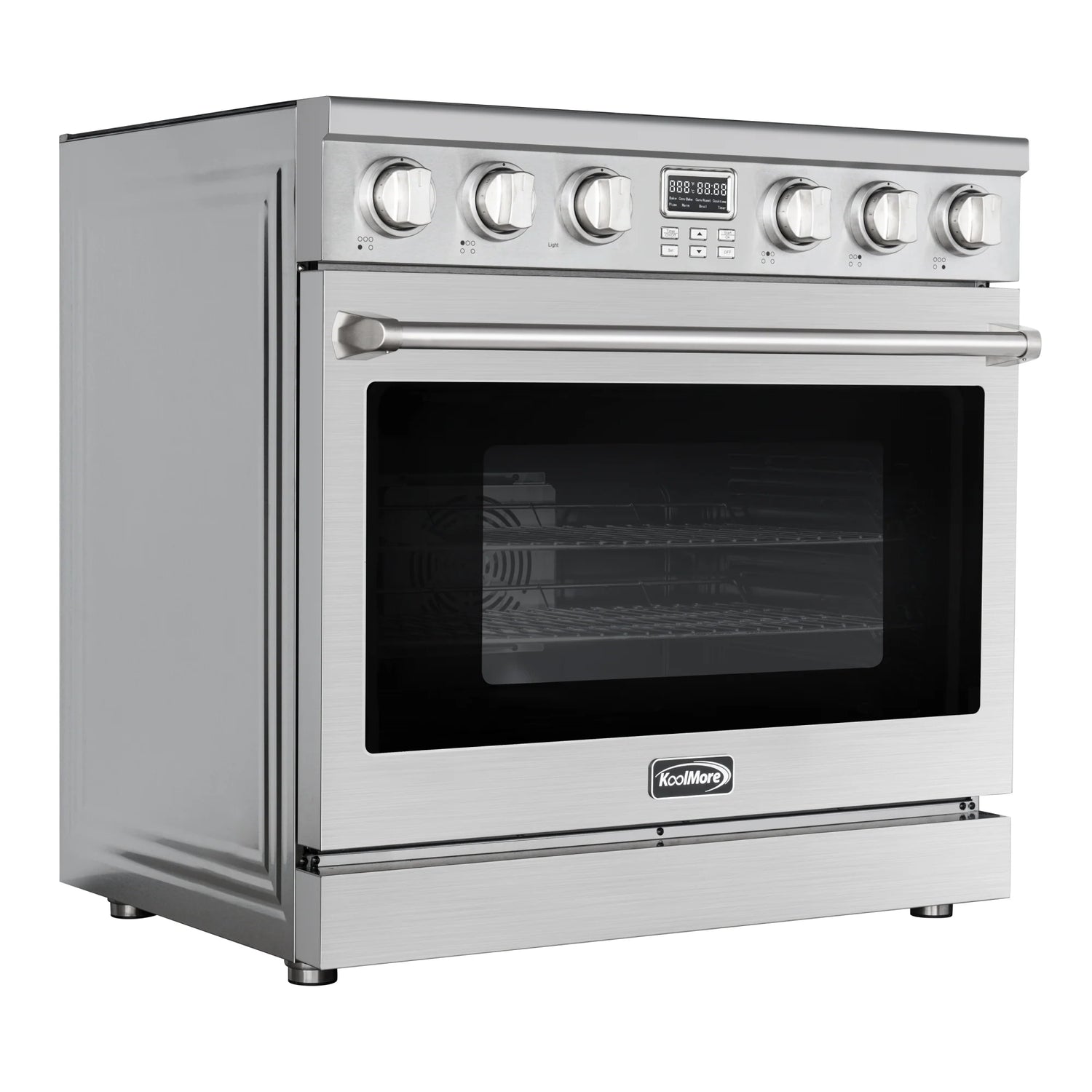 Professional Electric Range with 16600W of Power, 240V in Stainless-Steel, 36 In.