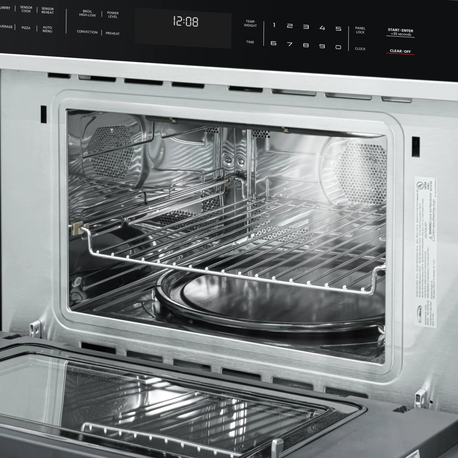 Built-In Microwave with Convection Oven and Air Fryer, 1.6 cu. ft. Capacity in Stainless-Steel, 30 In.