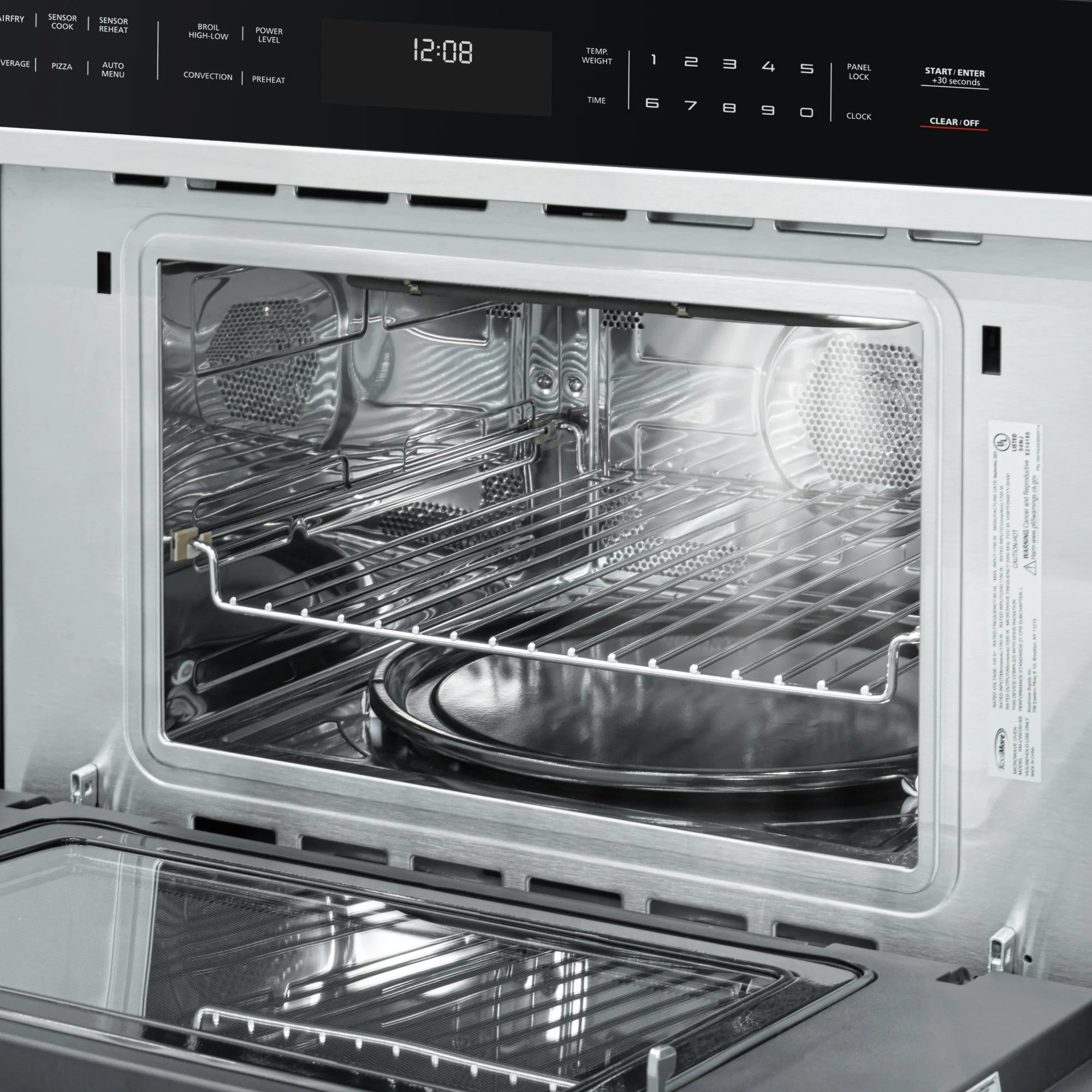 Built-In Microwave with Convection Oven and Air Fryer, 1.6 cu. ft. Capacity in Stainless-Steel, 30 In.