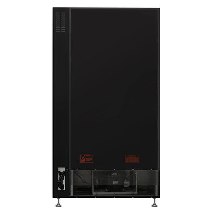 Refrigerated Snack and Drink Vending Machine with 60 Slots in Black