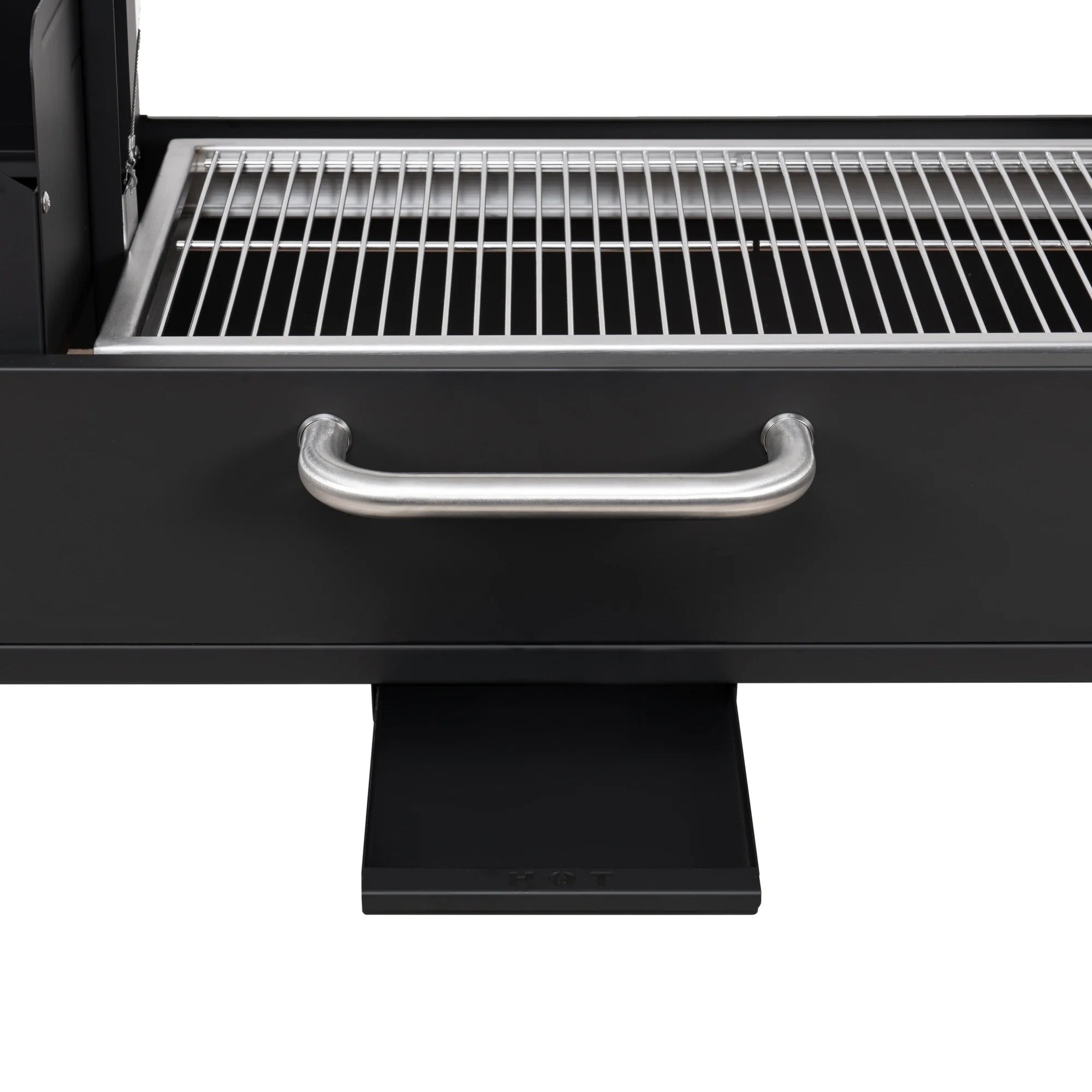 Argentine Charcoal Grill, Adjustable Grate Outdoor BBQ, in Black, 54 In.