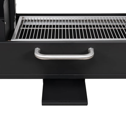 Argentine Charcoal Grill, Adjustable Grate Outdoor BBQ, in Black, 54 In.